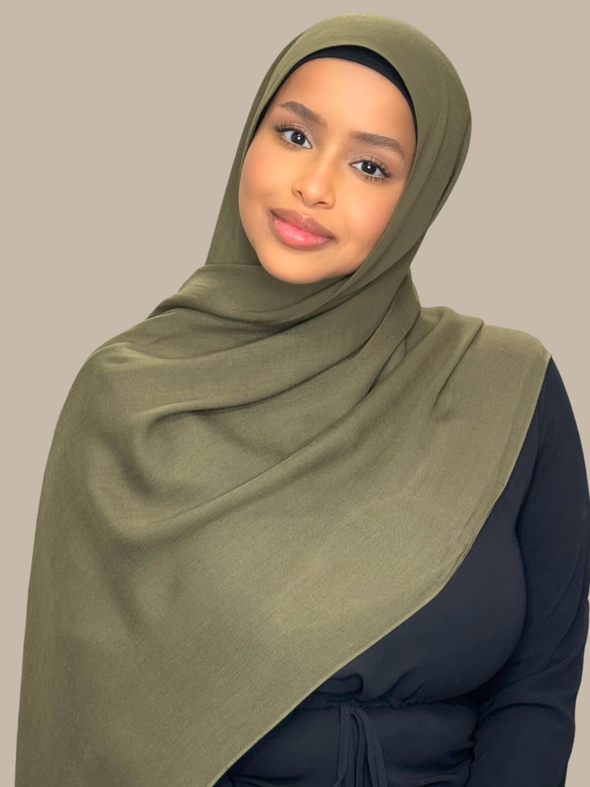 Cotton Modal Hijab-Sunlit Sage