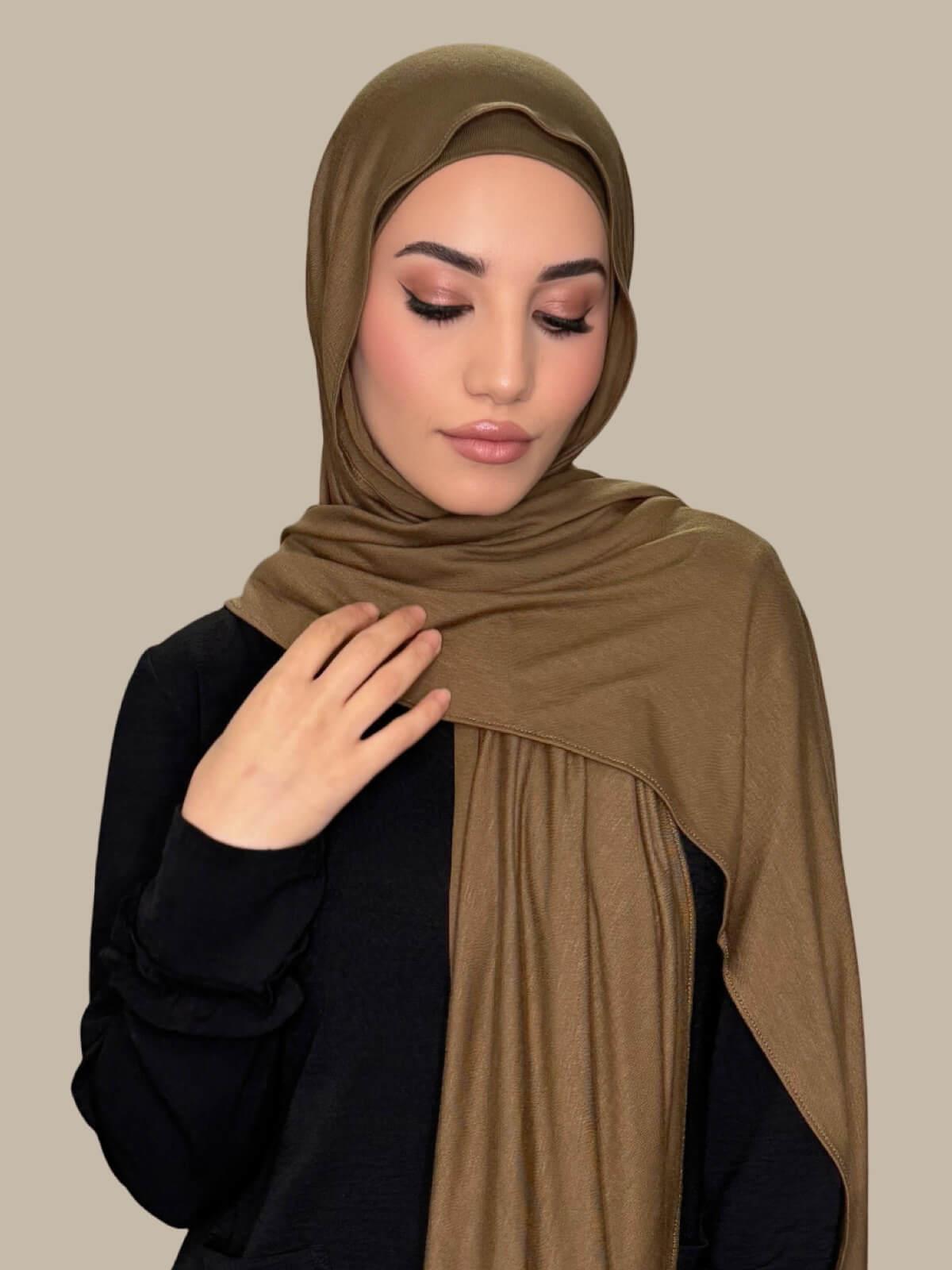 Premium Jersey Hijab-Bark