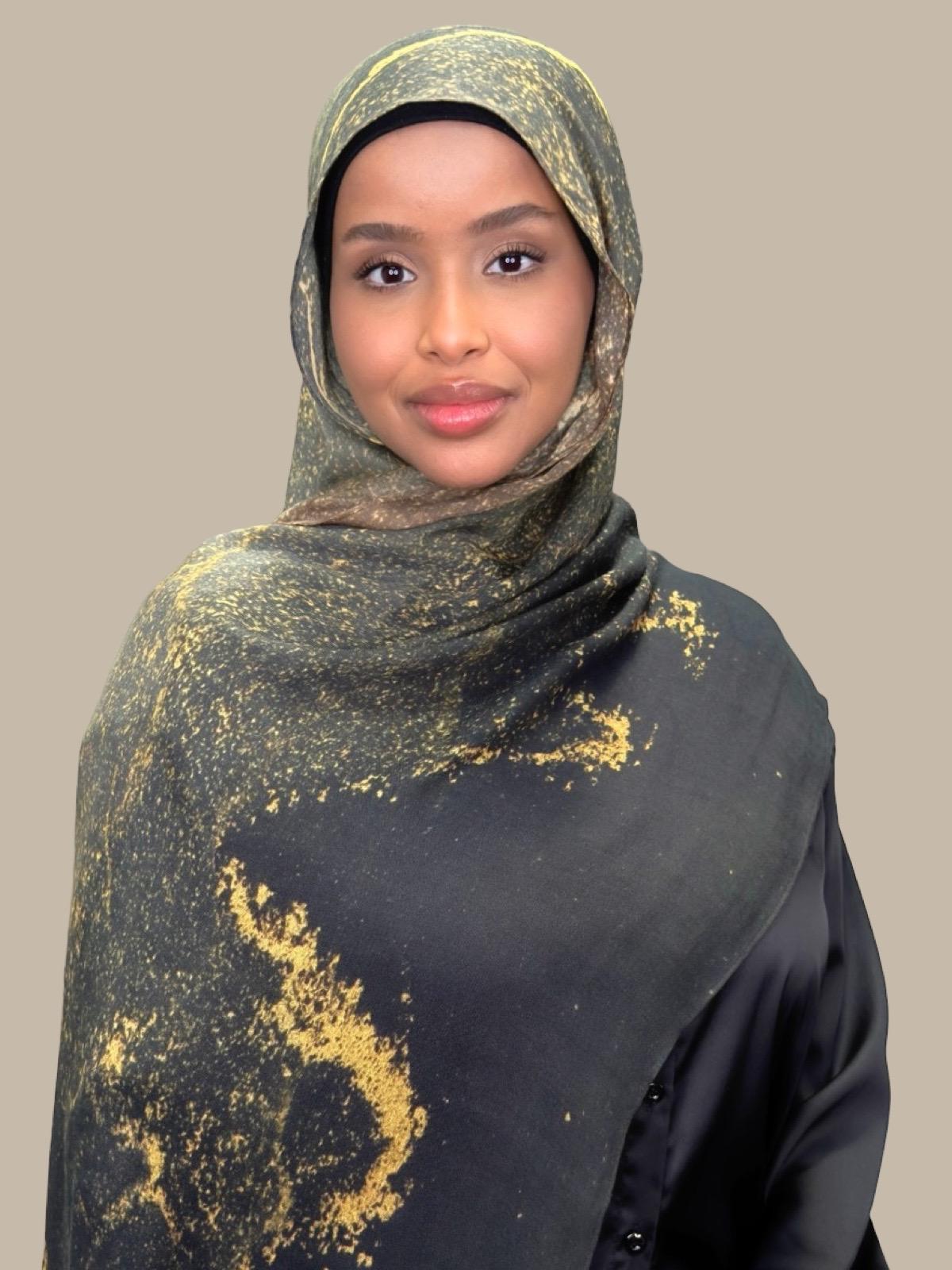 Print Modal Hijab-Golden Dune
