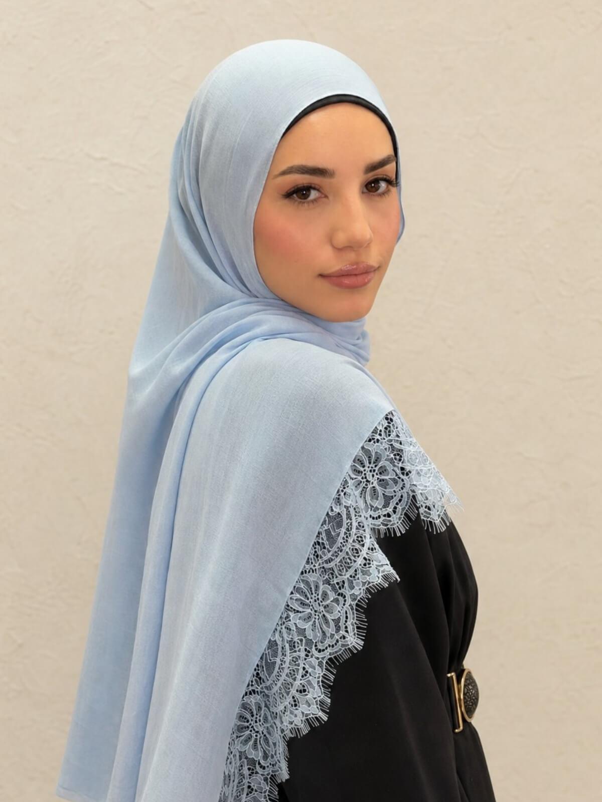 Lace Cotton Modal Hijab-Daydream