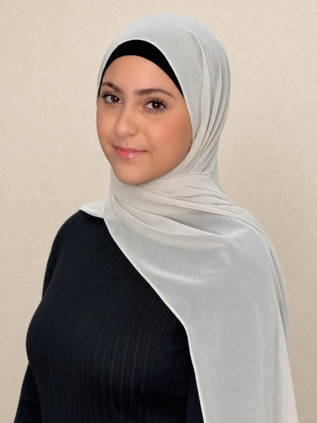 Modish Girl Luxury Chiffon Hijab-Ancient Ivory