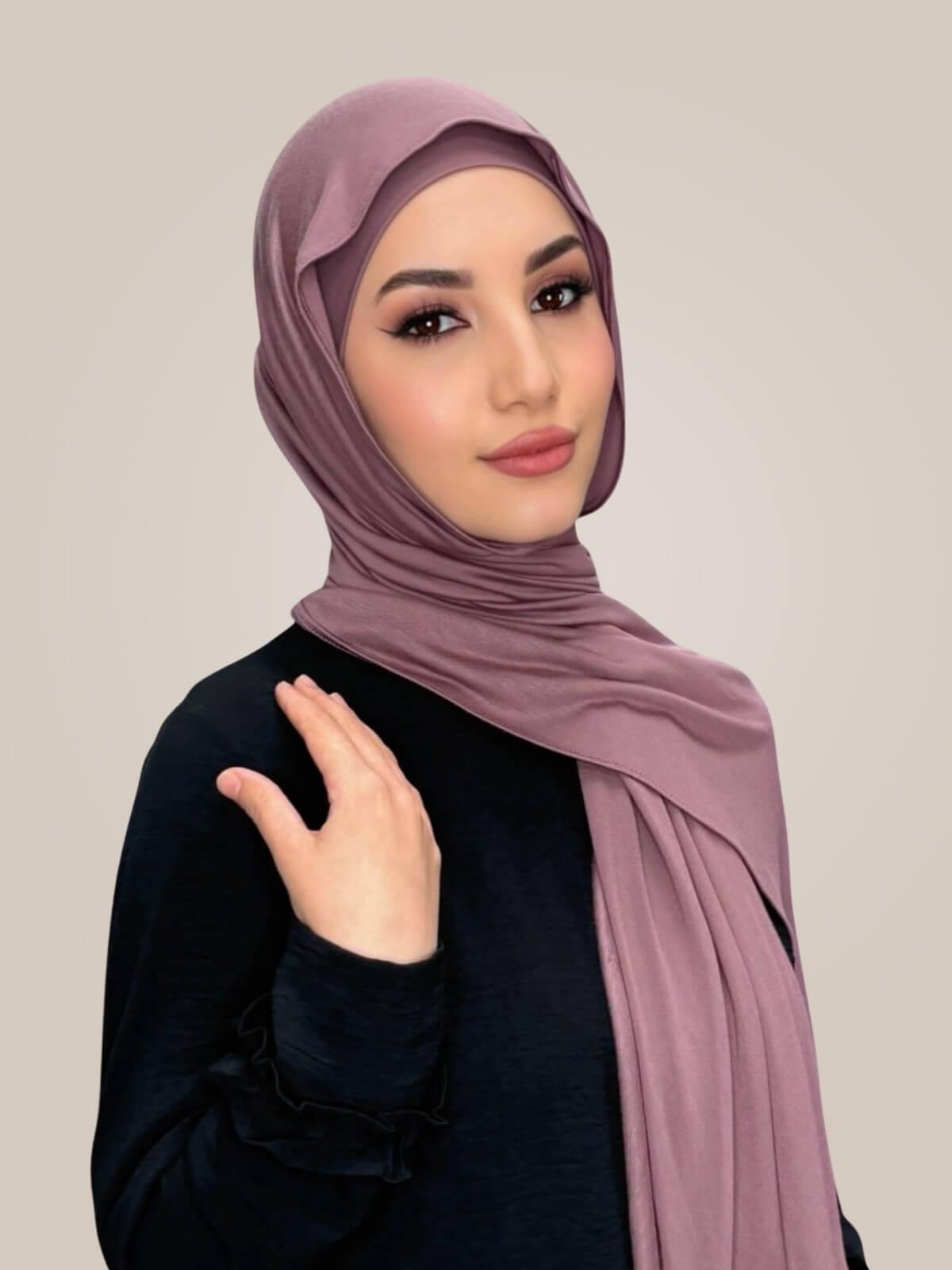 Premium Jersey Hijab-Rose Taupe