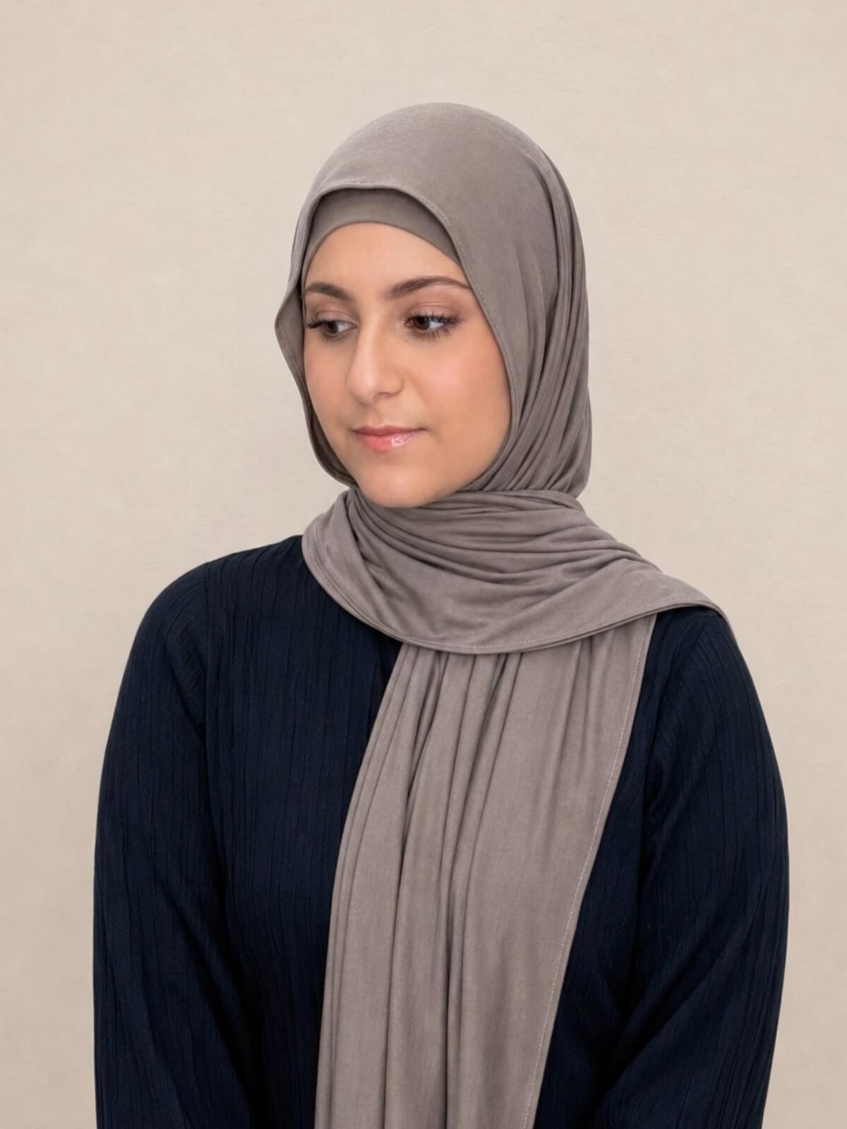 Modish Girl Premium Jersey Hijab-Sandstone