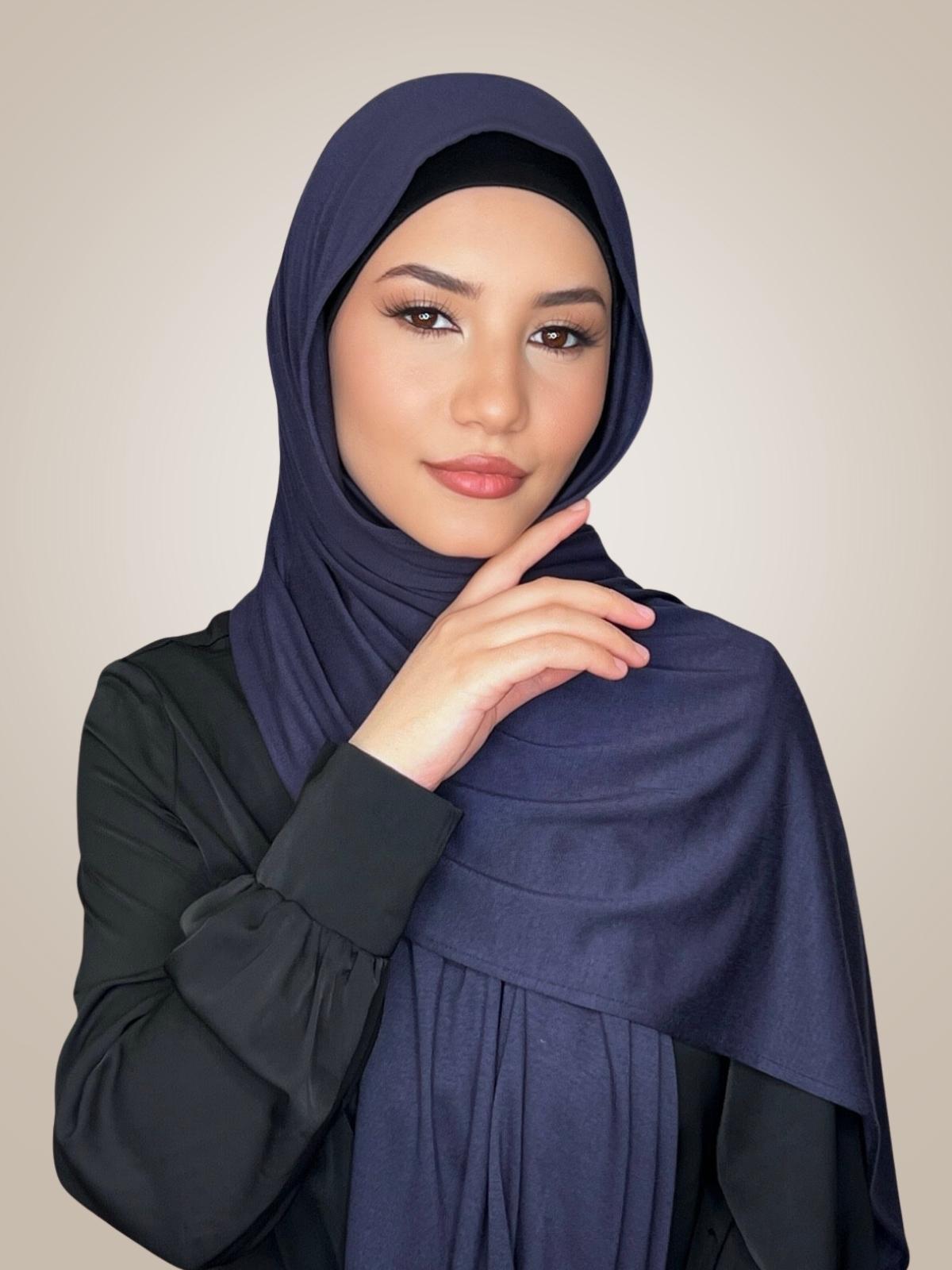 Classic Jersey Hijab-Navy
