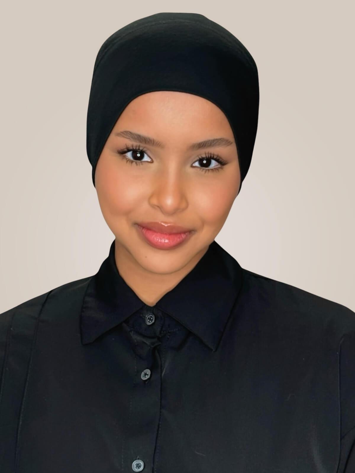 Premium Cotton Underscarf-Black