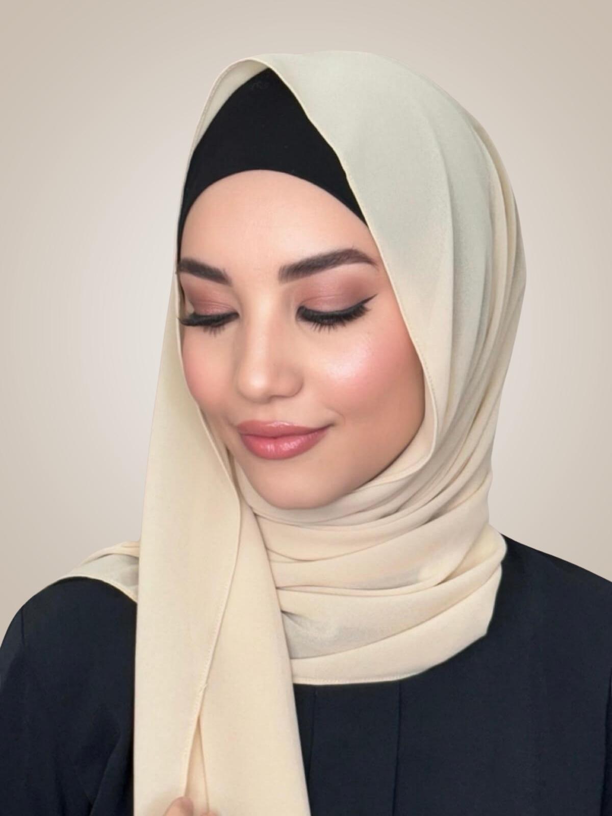 Classic Chiffon Hijab-Bisque