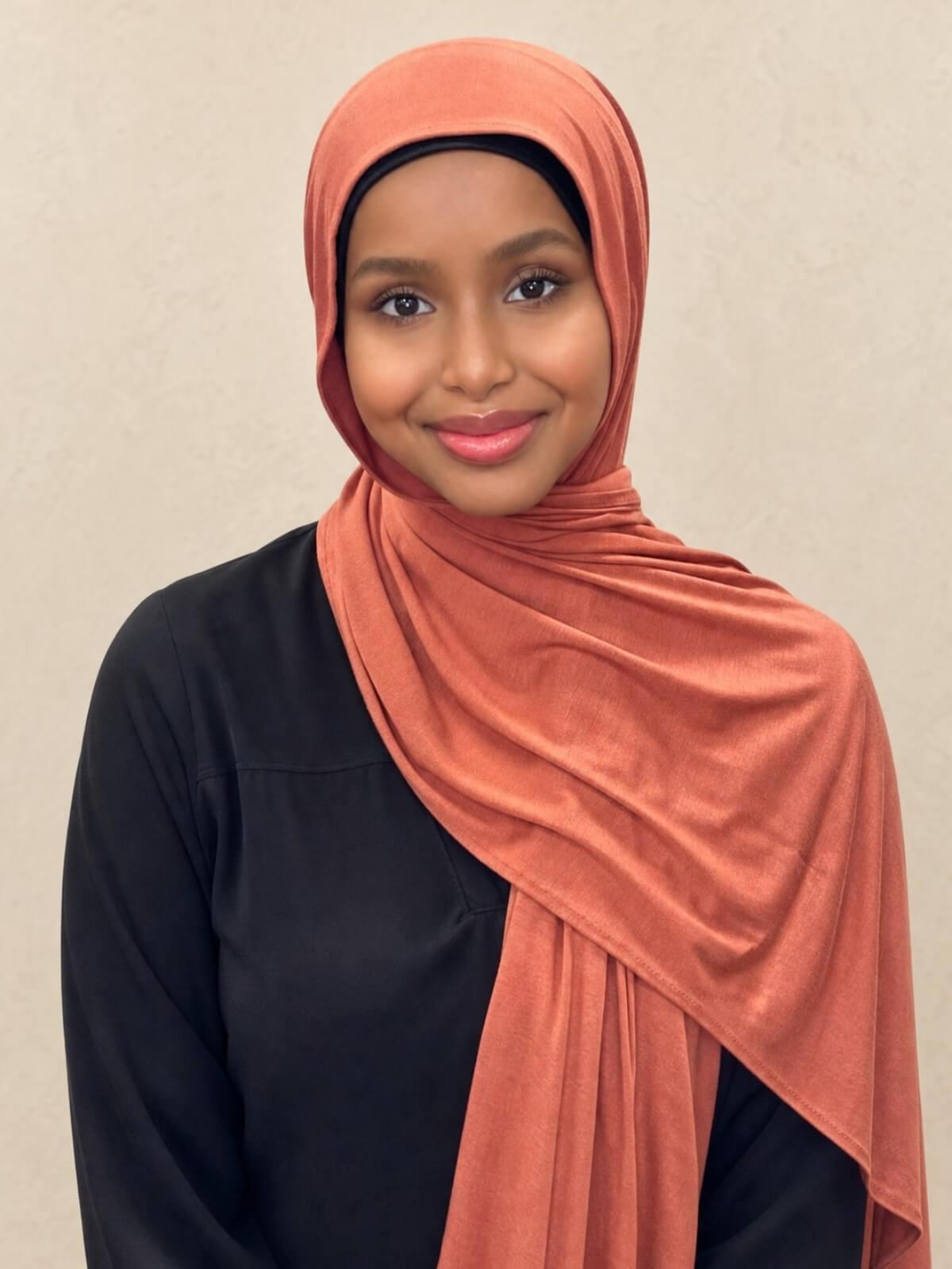 Classic Jersey hijab-Rust