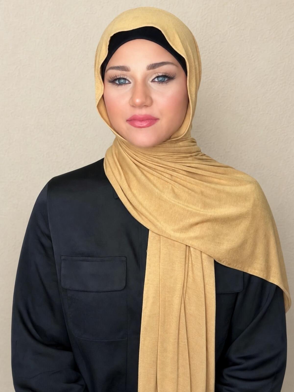 Classic Jersey Hijab-Butterscotch