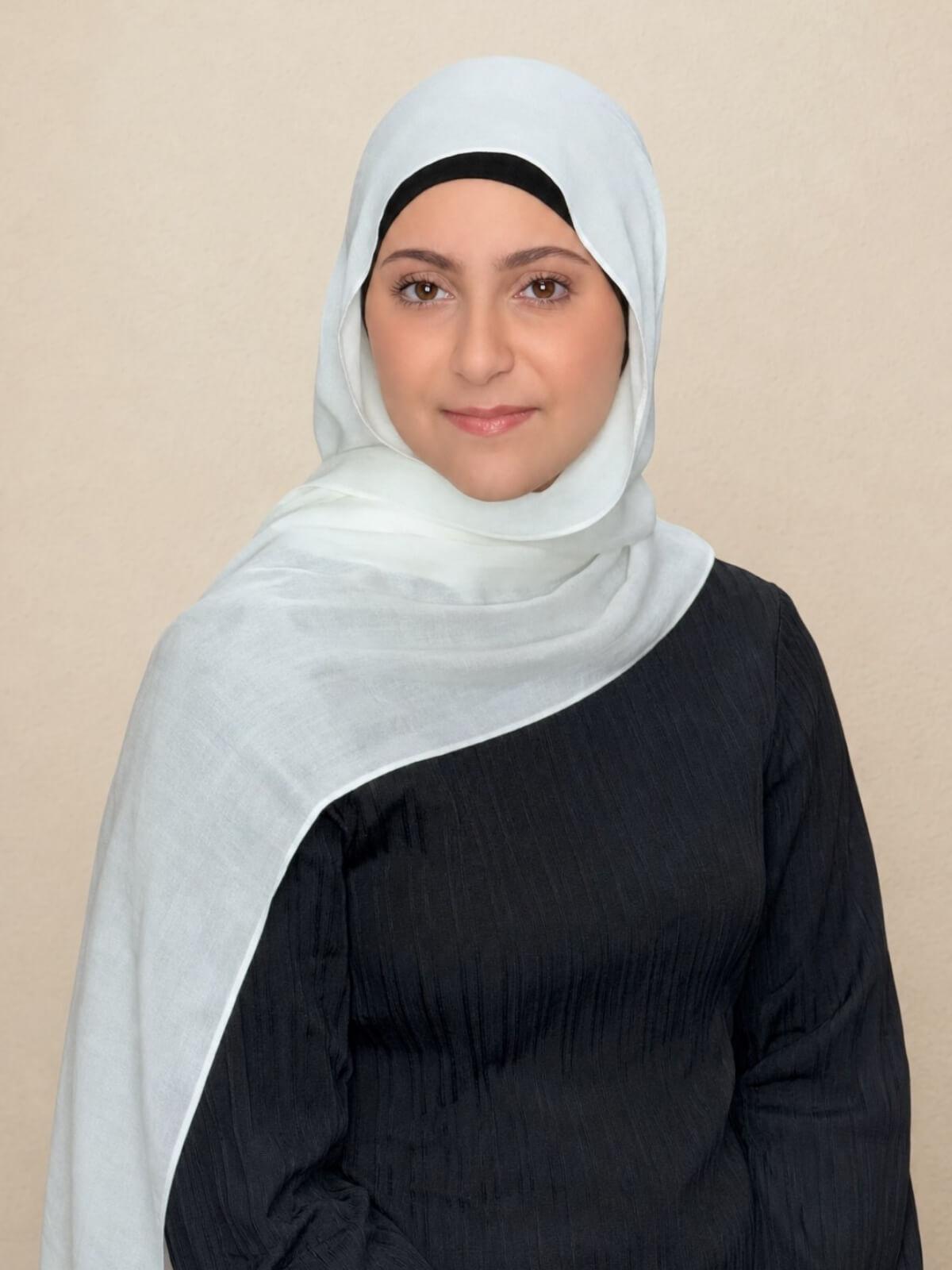 Modish Girl Cotton Modal Hijab-Porcelain