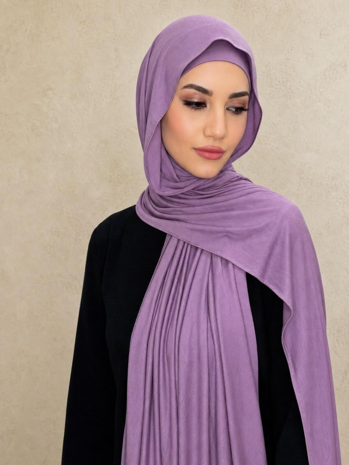 Premium Jersey hijab-Mauve Taupe