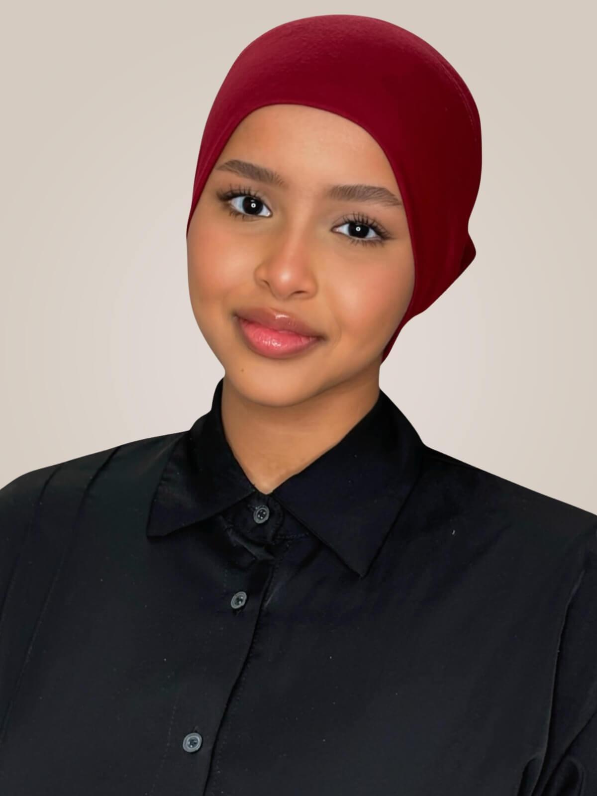 Premium Cotton Underscarf-Mahogany
