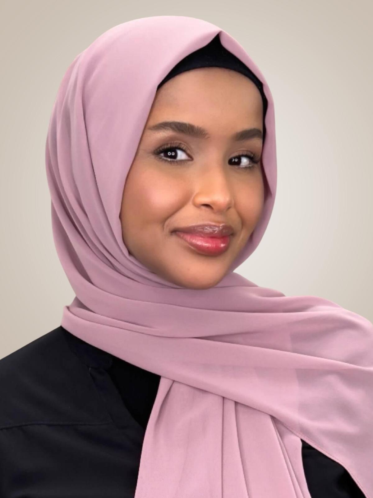 Luxury Chiffon Hijab-Orchid