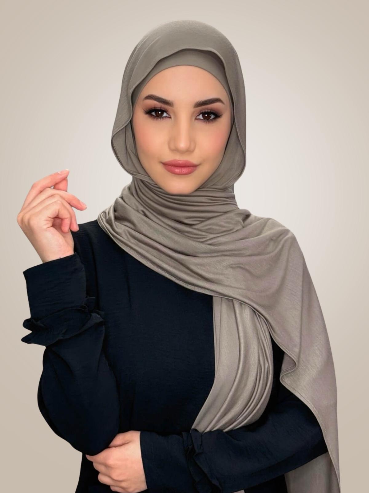 Premium Jersey hijab-Sandstone
