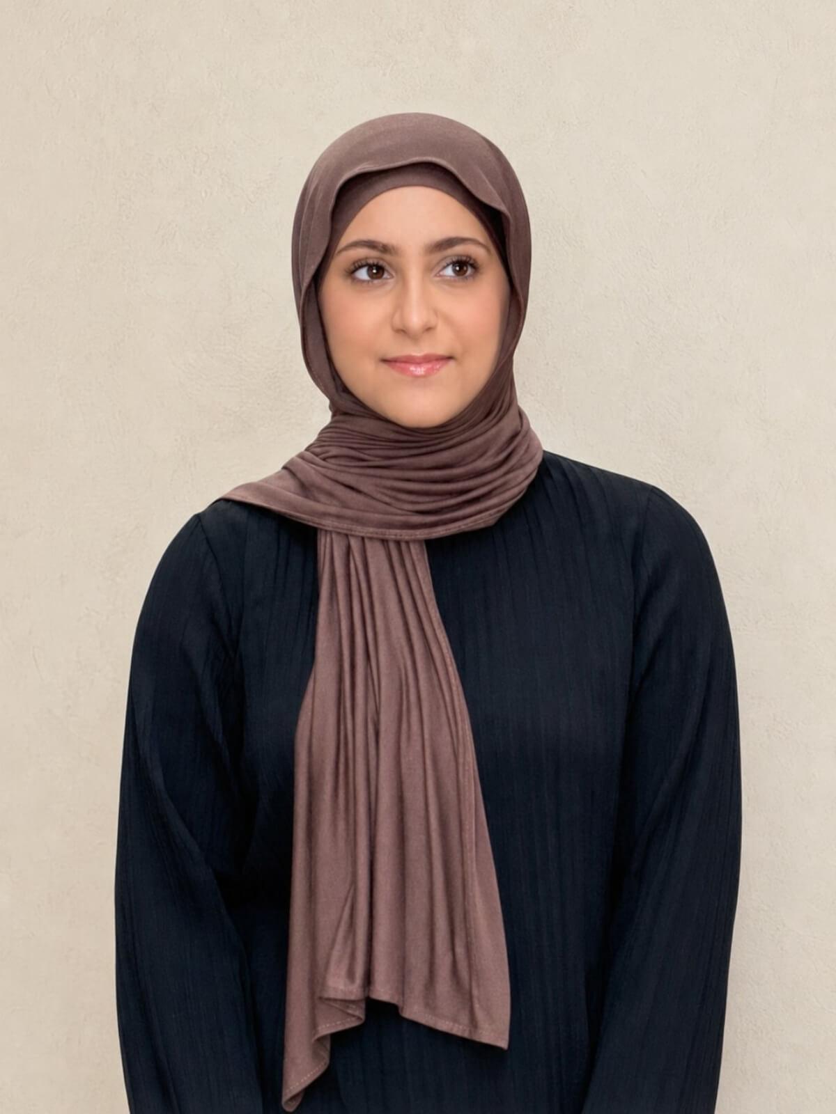 Modish Girl Premium Jersey Hijab-Mocha Brown
