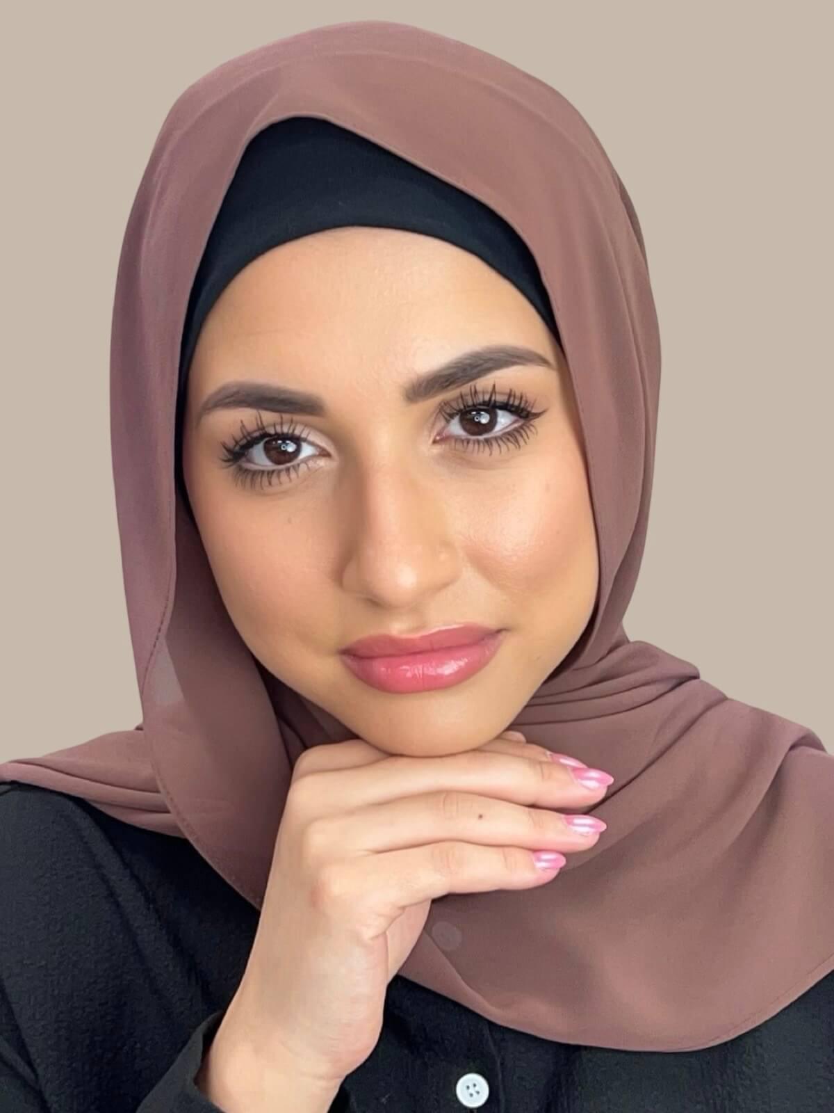 Luxury Chiffon Hijab-Cappuccino