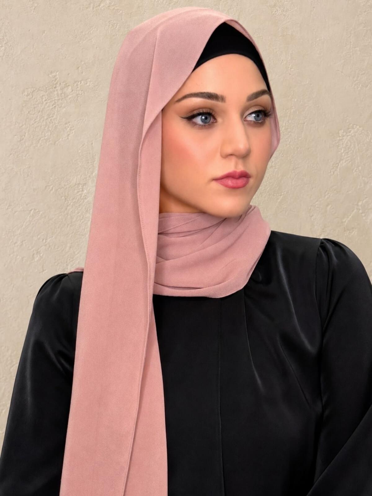 Classic Chiffon Hijab-Roselle