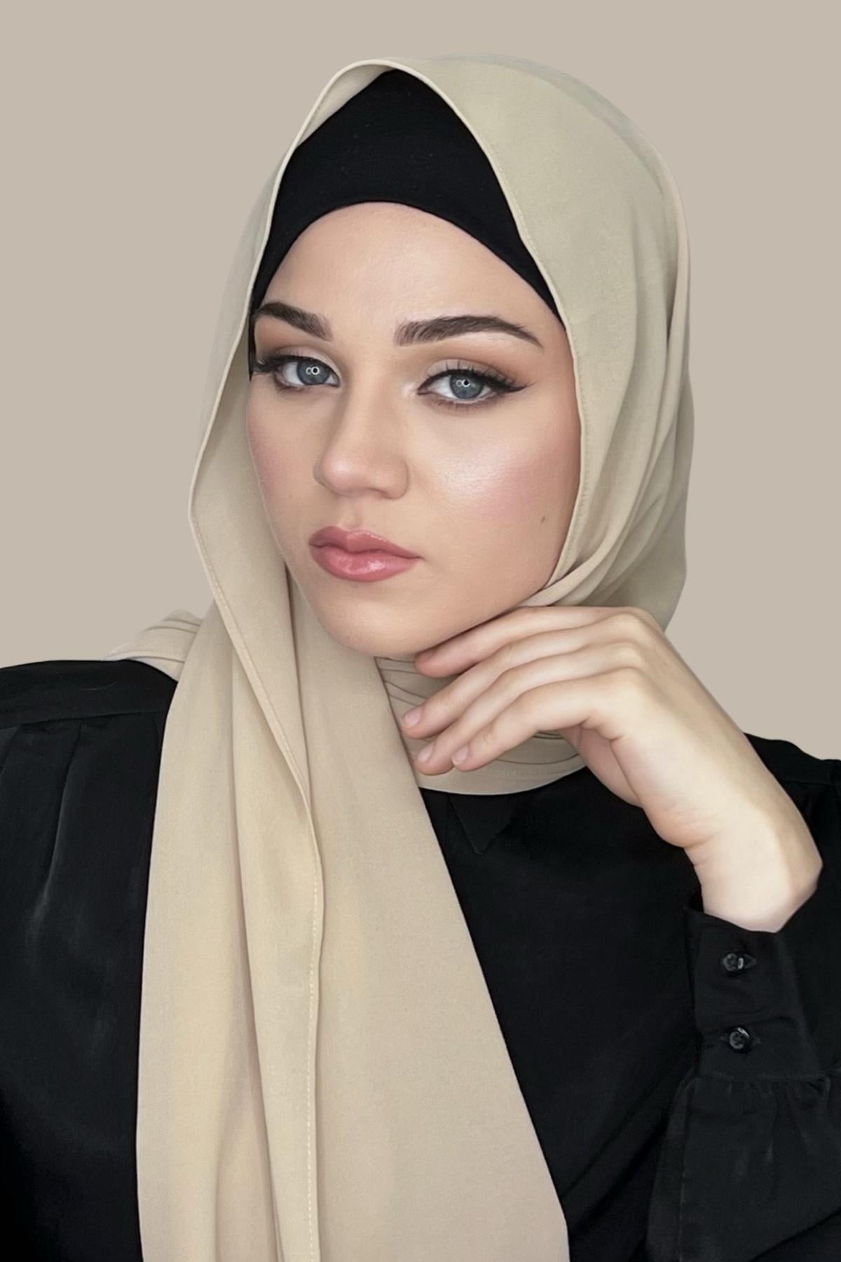 Essential Chiffon Hijab - Bone