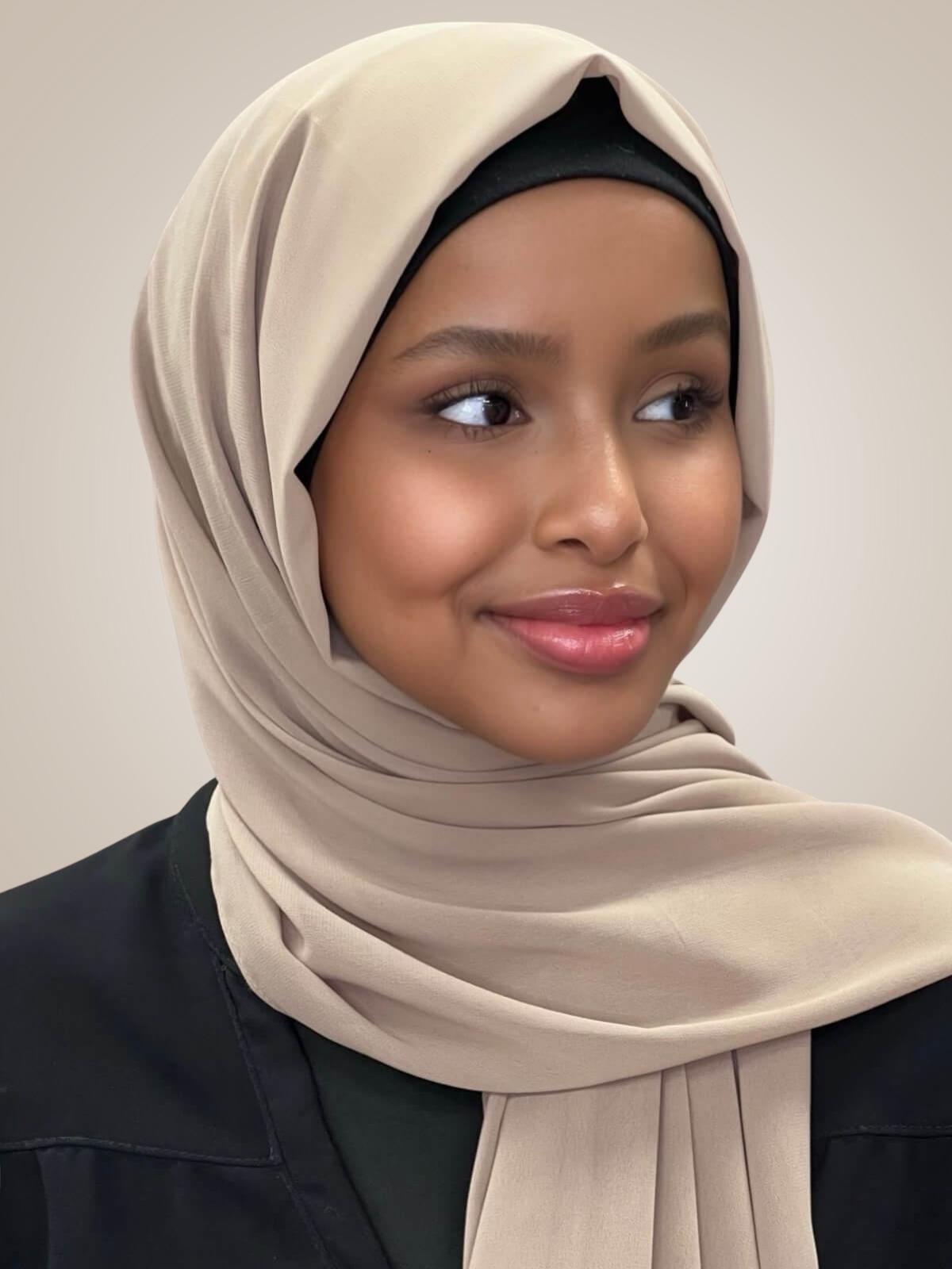 Luxury Chiffon Hijab-Oak