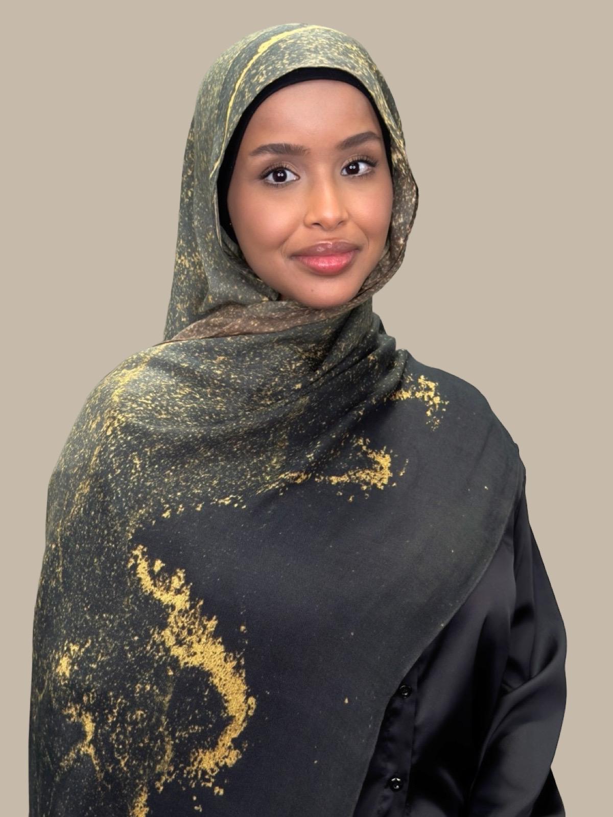Print Modal Hijab-Golden Dune