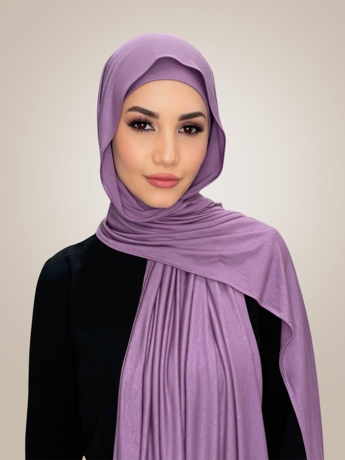 Premium Jersey hijab-Mauve Taupe
