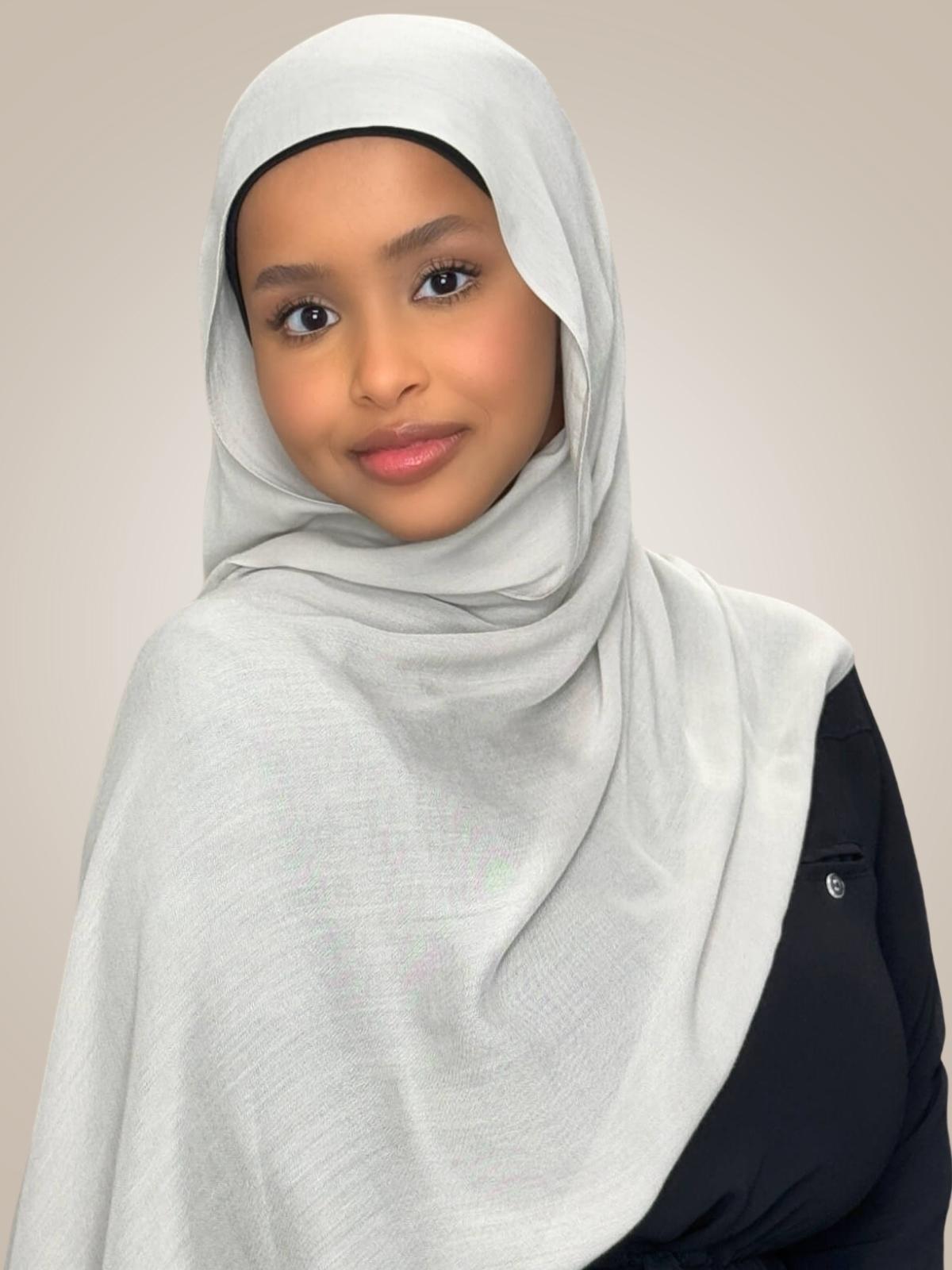 Cotton Modal Hijab-Pearl River