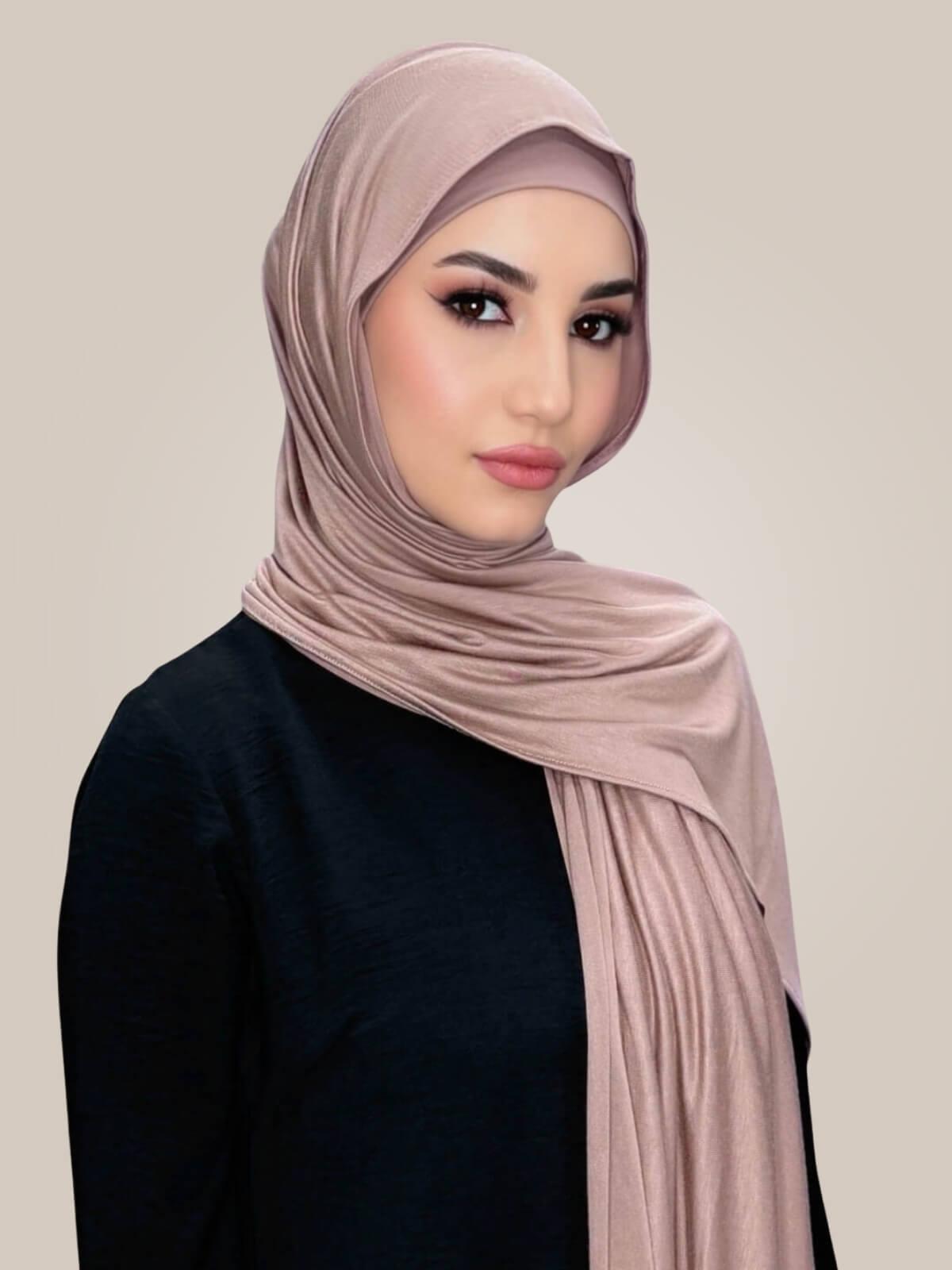 Premium Jersey Hijab-Pale Taupe