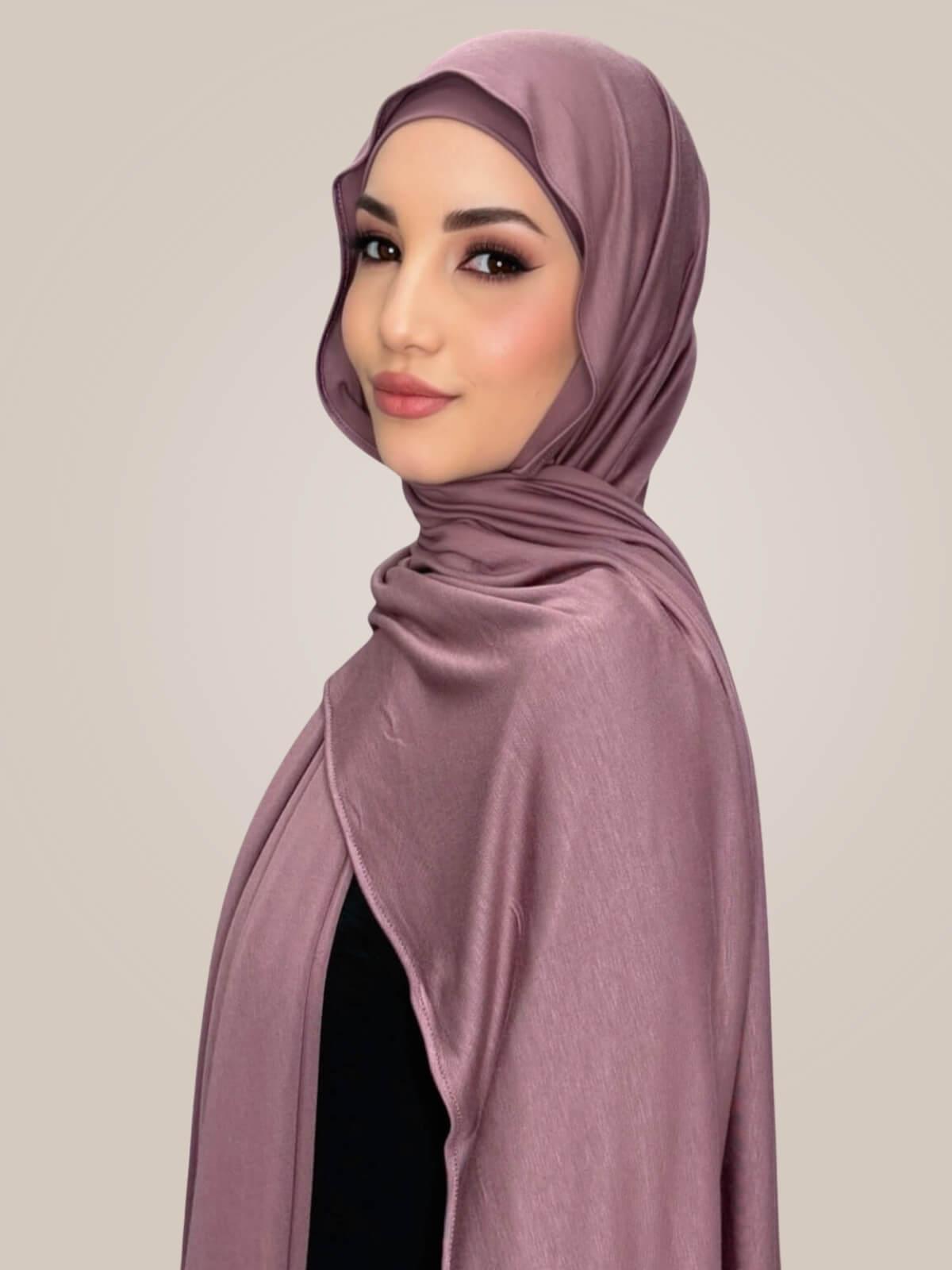 Premium Jersey Hijab-Rose Taupe