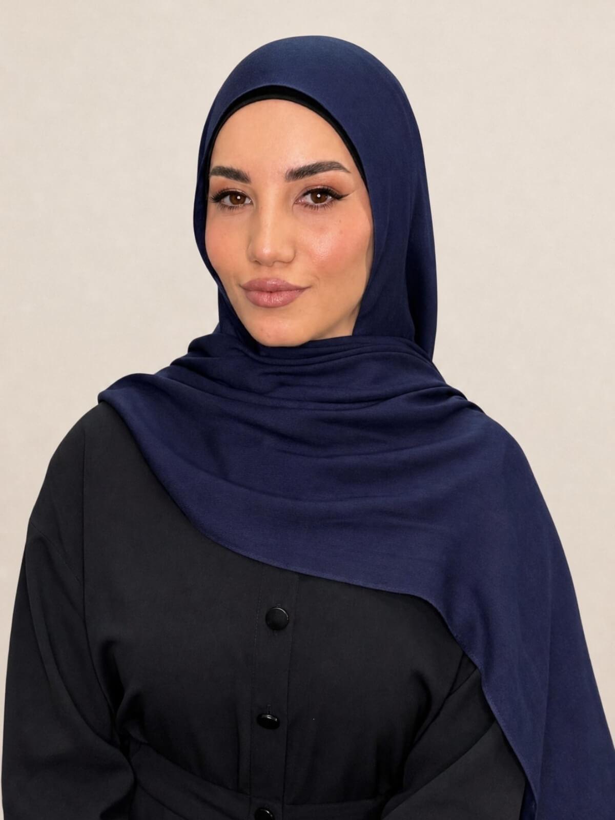 Cotton Modal Hijab-Sea Storm