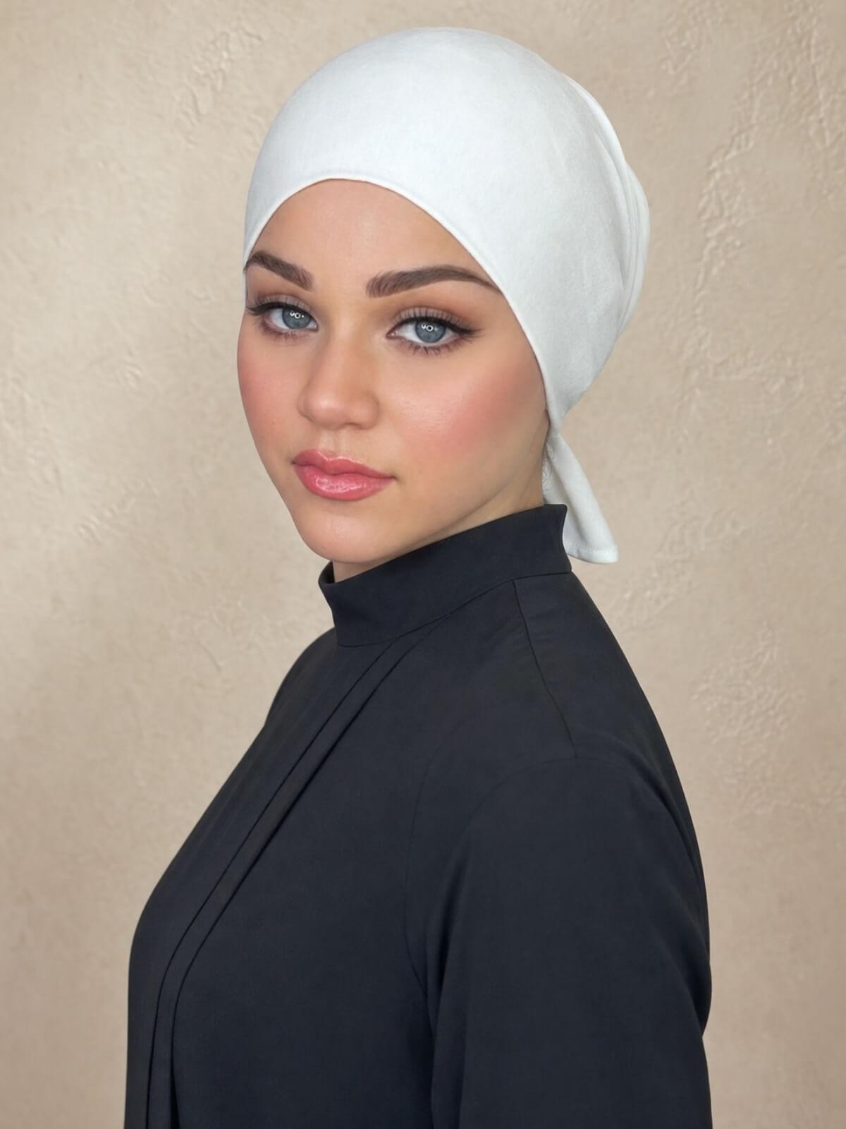 Tie Back UnderScarf-Off White