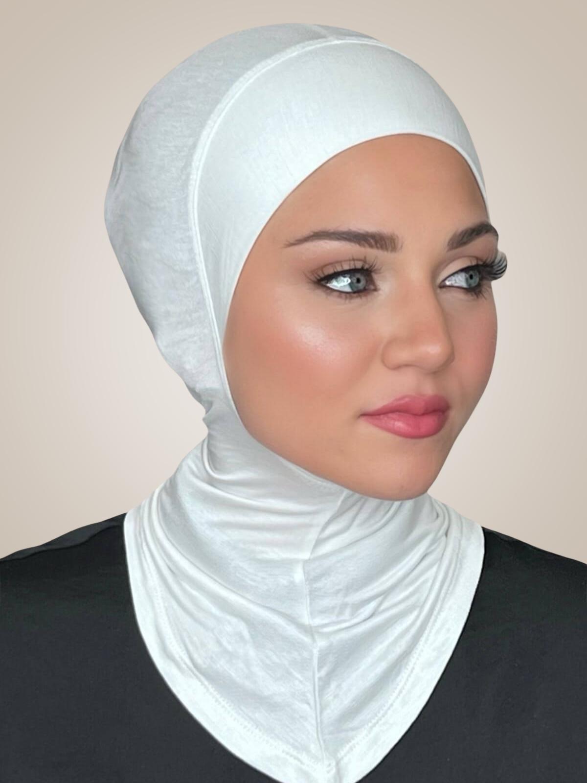 Premium Jersey Full Coverage Underscarf-Off White