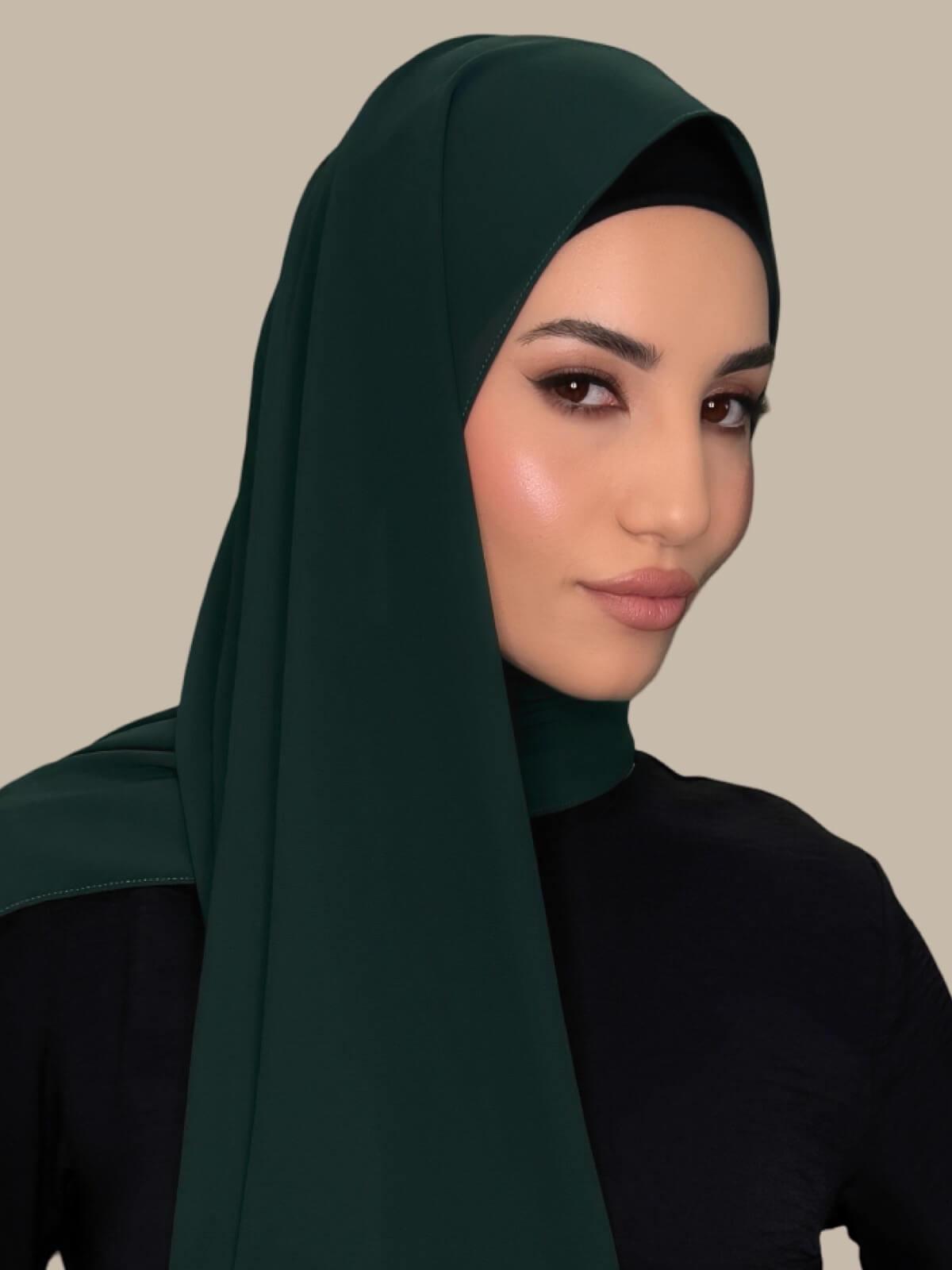 Classic Chiffon Hijab-Pine