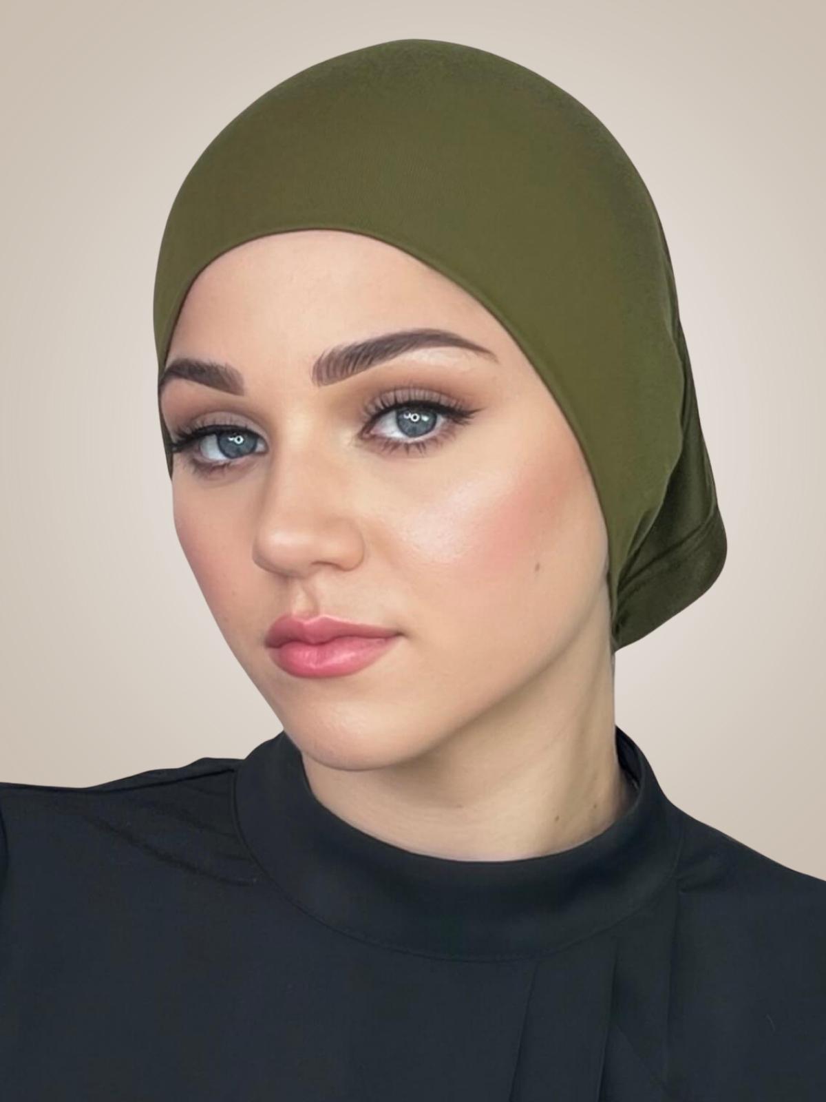 Premium Jersey Underscarf-Olive Green