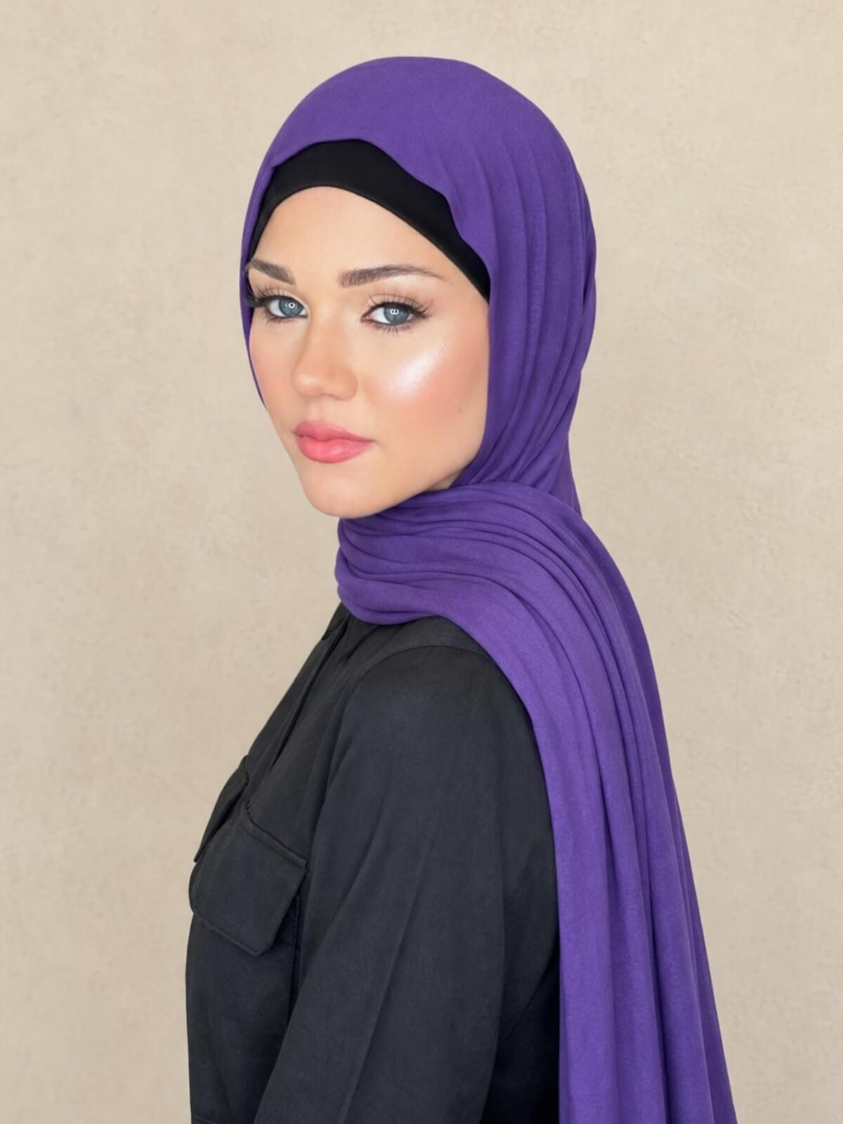 Classic Jersey Hijab-Purple