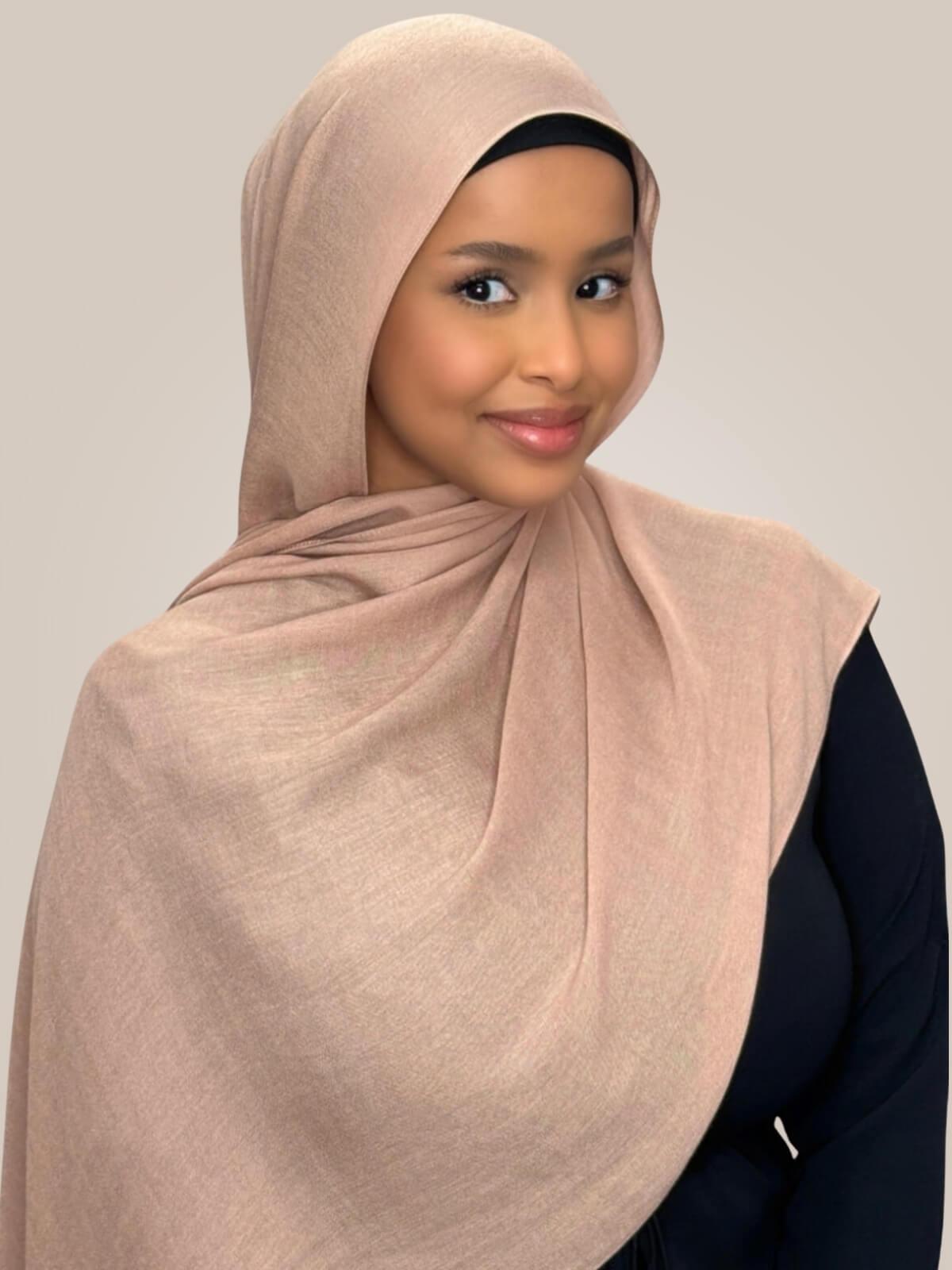 Cotton Modal Hijab-Cocoa Beige