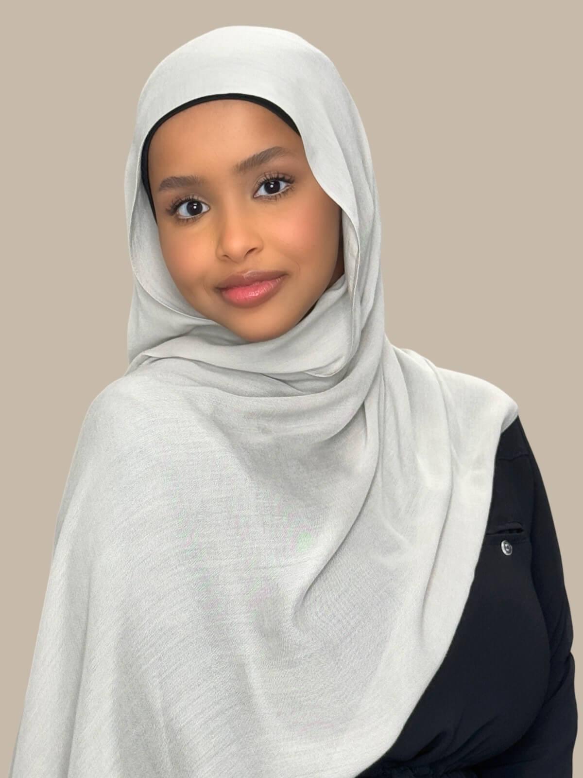 Cotton Modal Hijab-Pearl River