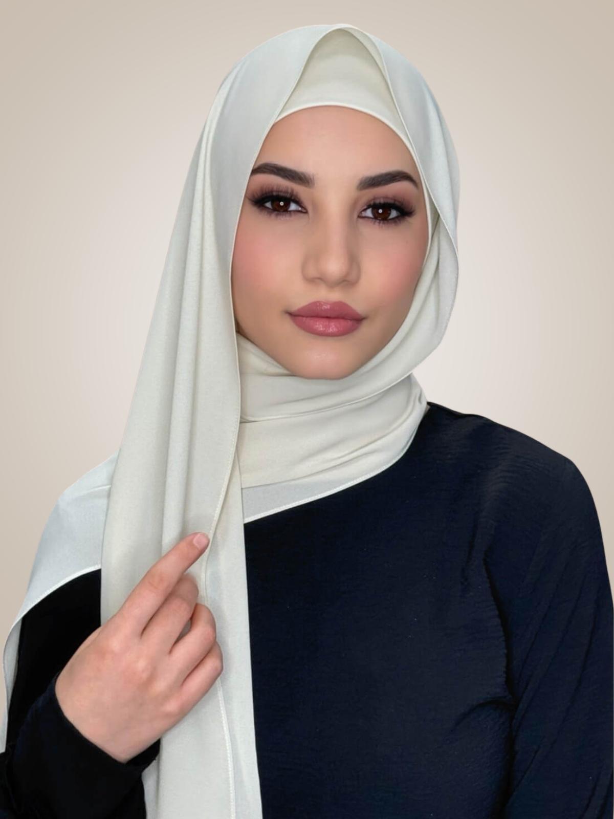 Matching Chiffon Hijab Set-Royal Beige