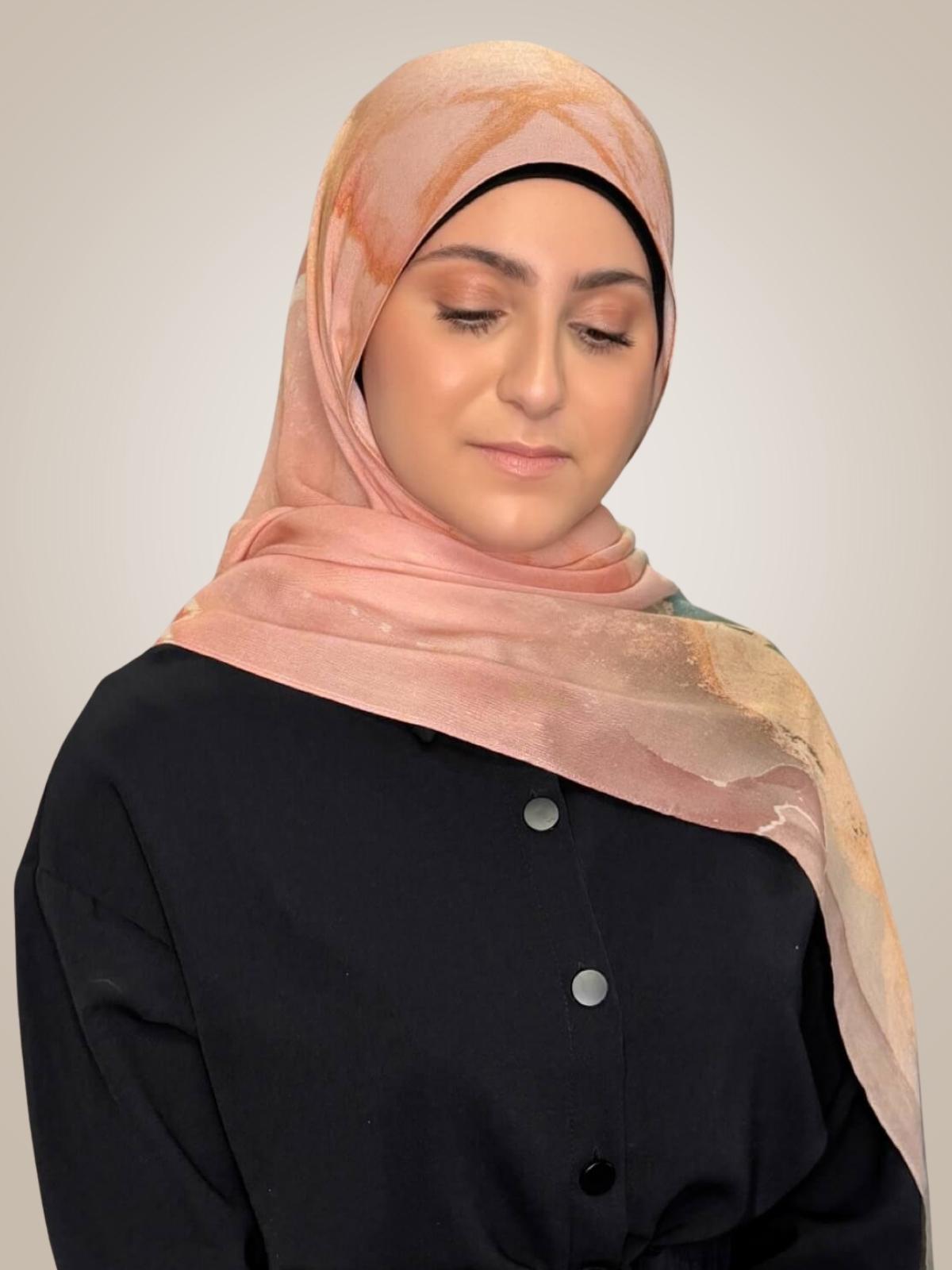 Modish Girl Print Modal Hijab-Sedona Sage