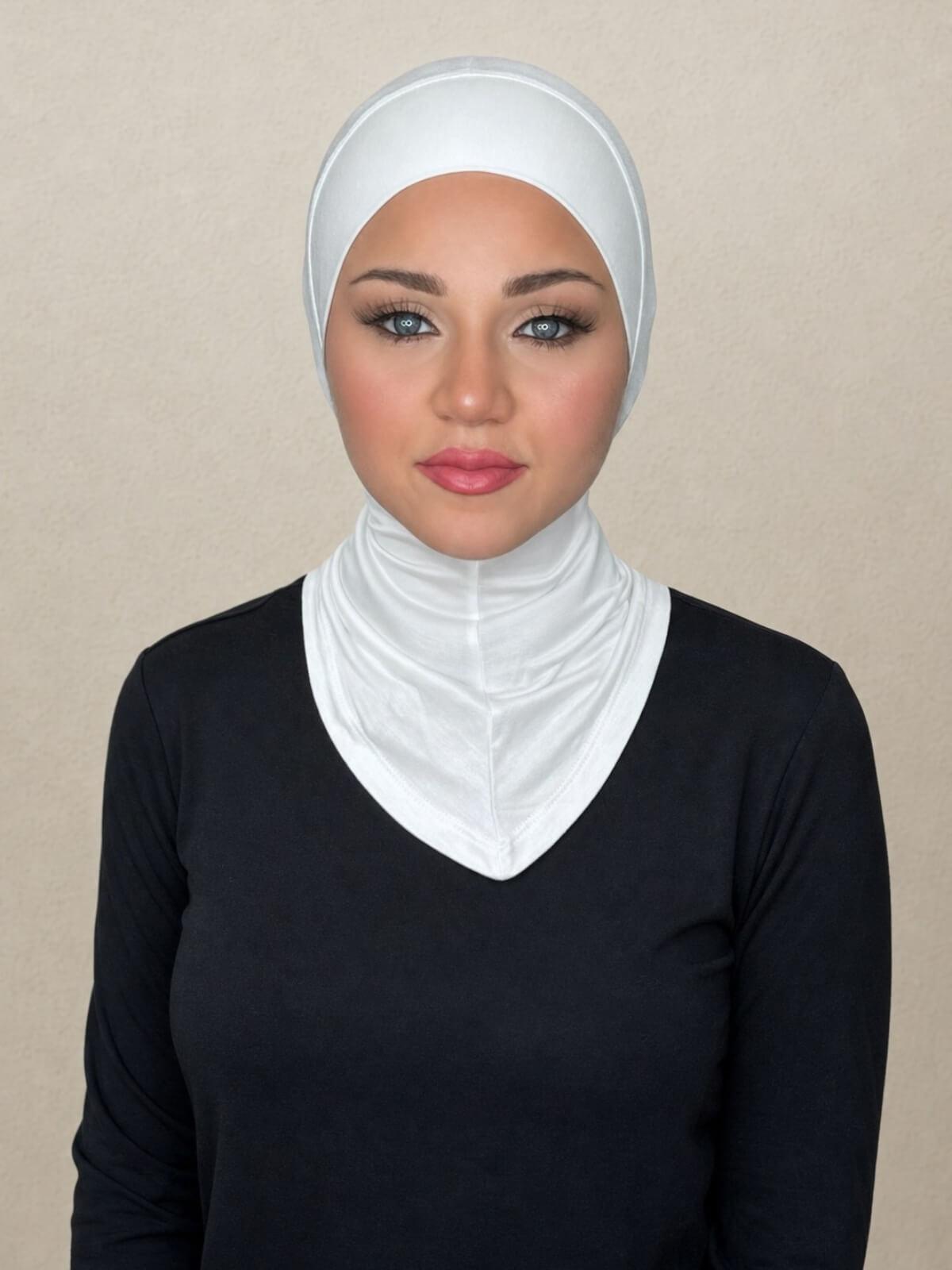 Premium Jersey Full Coverage Underscarf-Off White