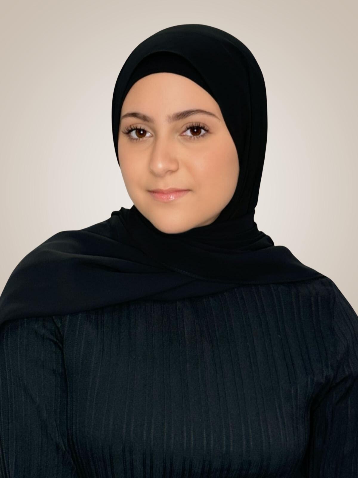 Modish Girl Luxury Chiffon Hijab-Black