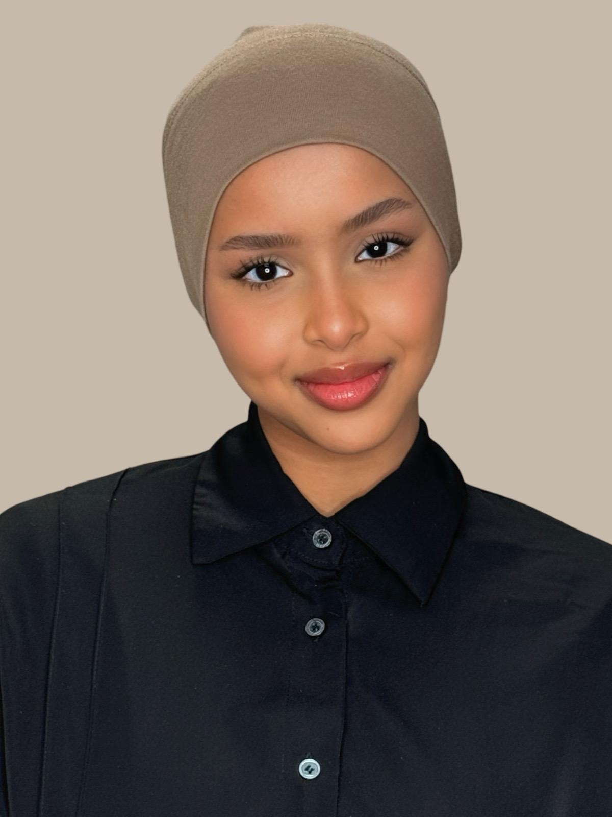 Premium Cotton Underscarf-Chestnut