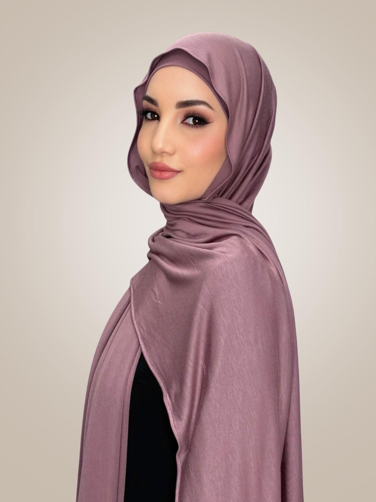 Premium Jersey Hijab-Rose Taupe