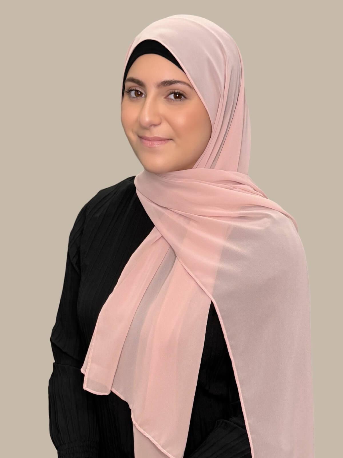 Modish Girl Luxury Chiffon Hijab-Pearl