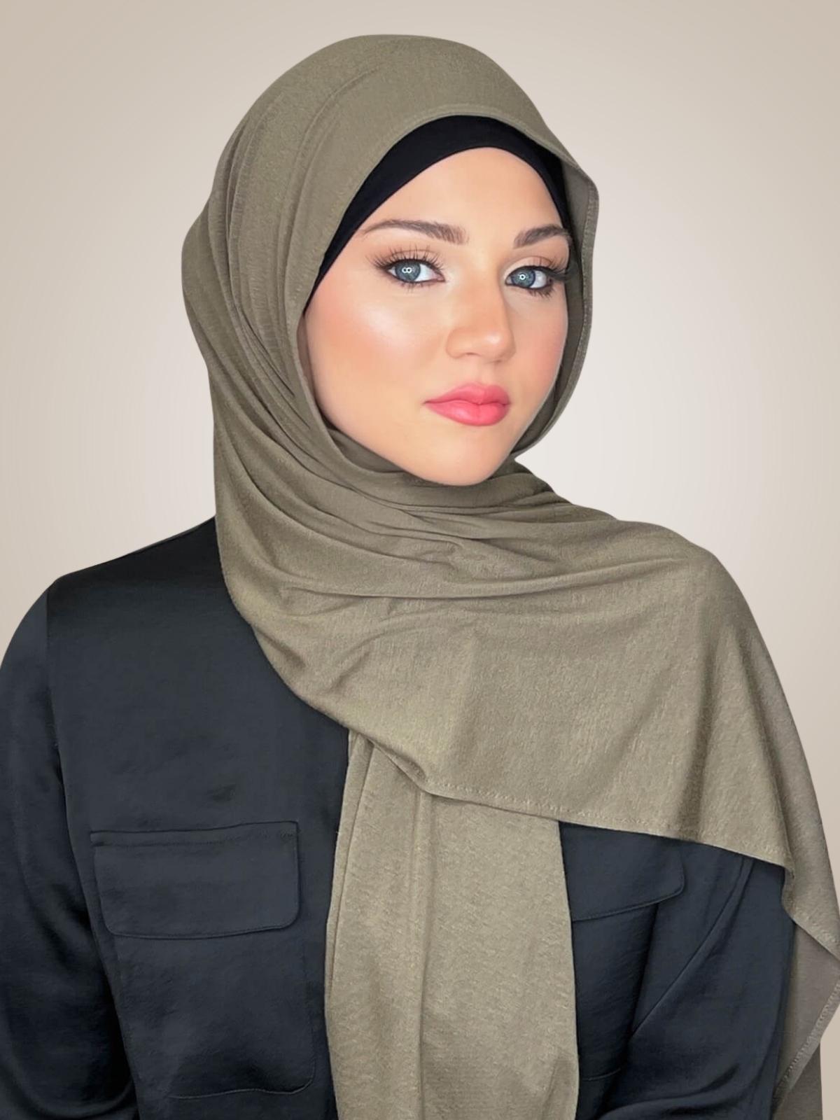 Classic Jersey Hijab-Dark Sage