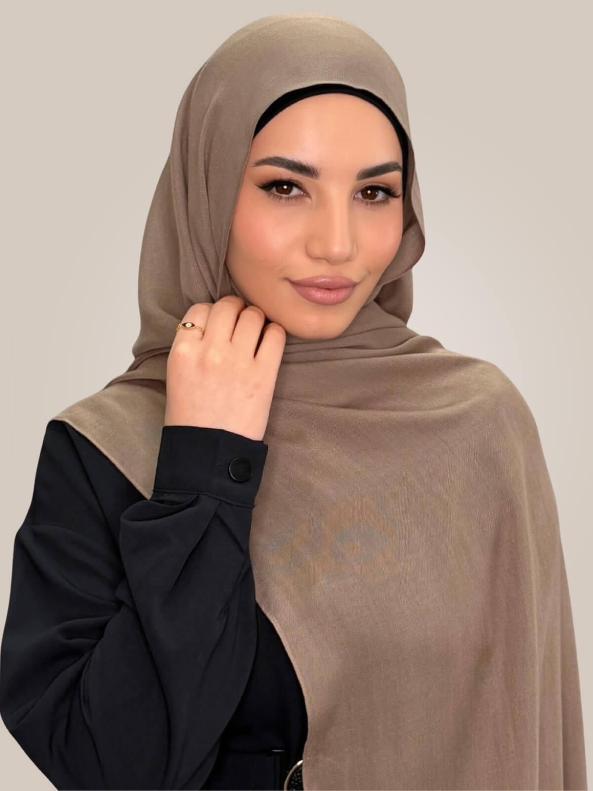 Cotton Modal Hijab-Forest Oak