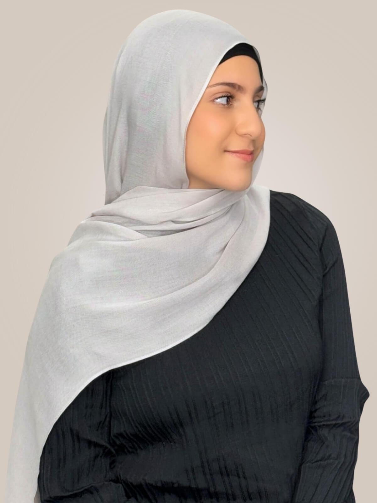 Modish Girl Cotton Modal Hijab-Misty Mink