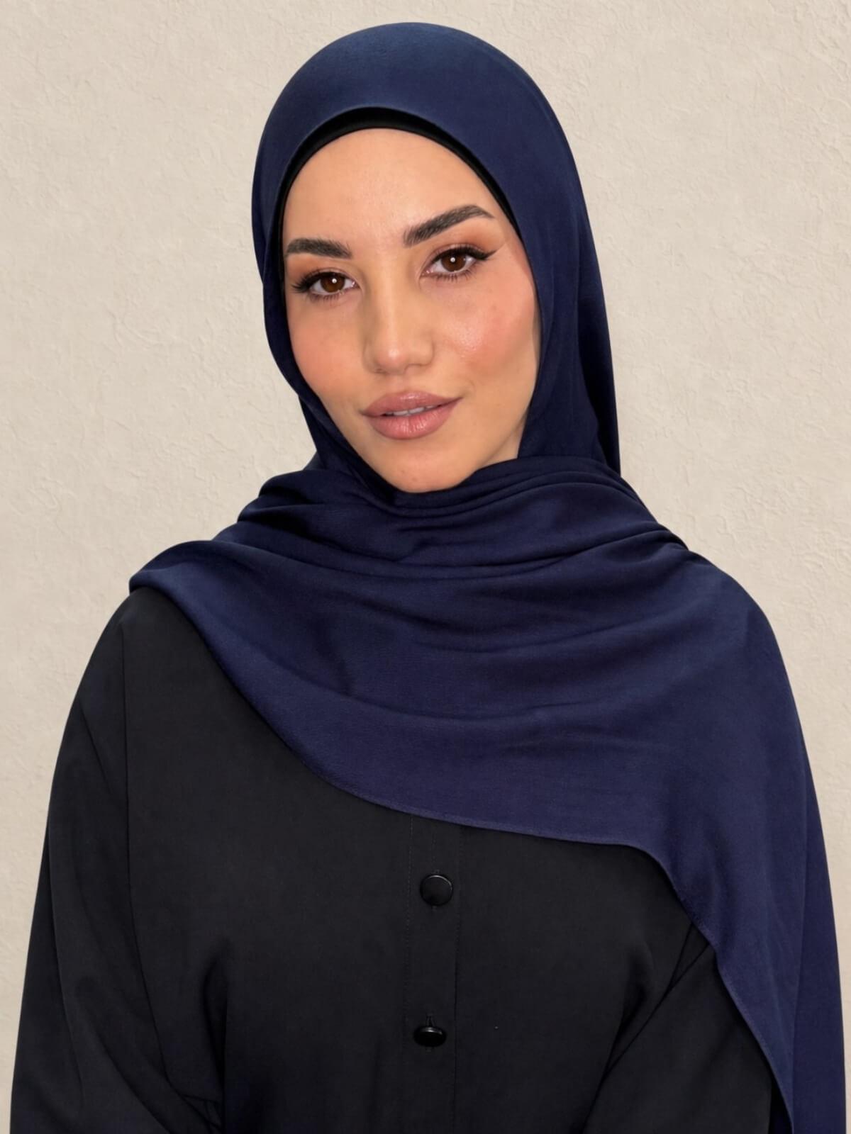 Cotton Modal Hijab-Sea Storm