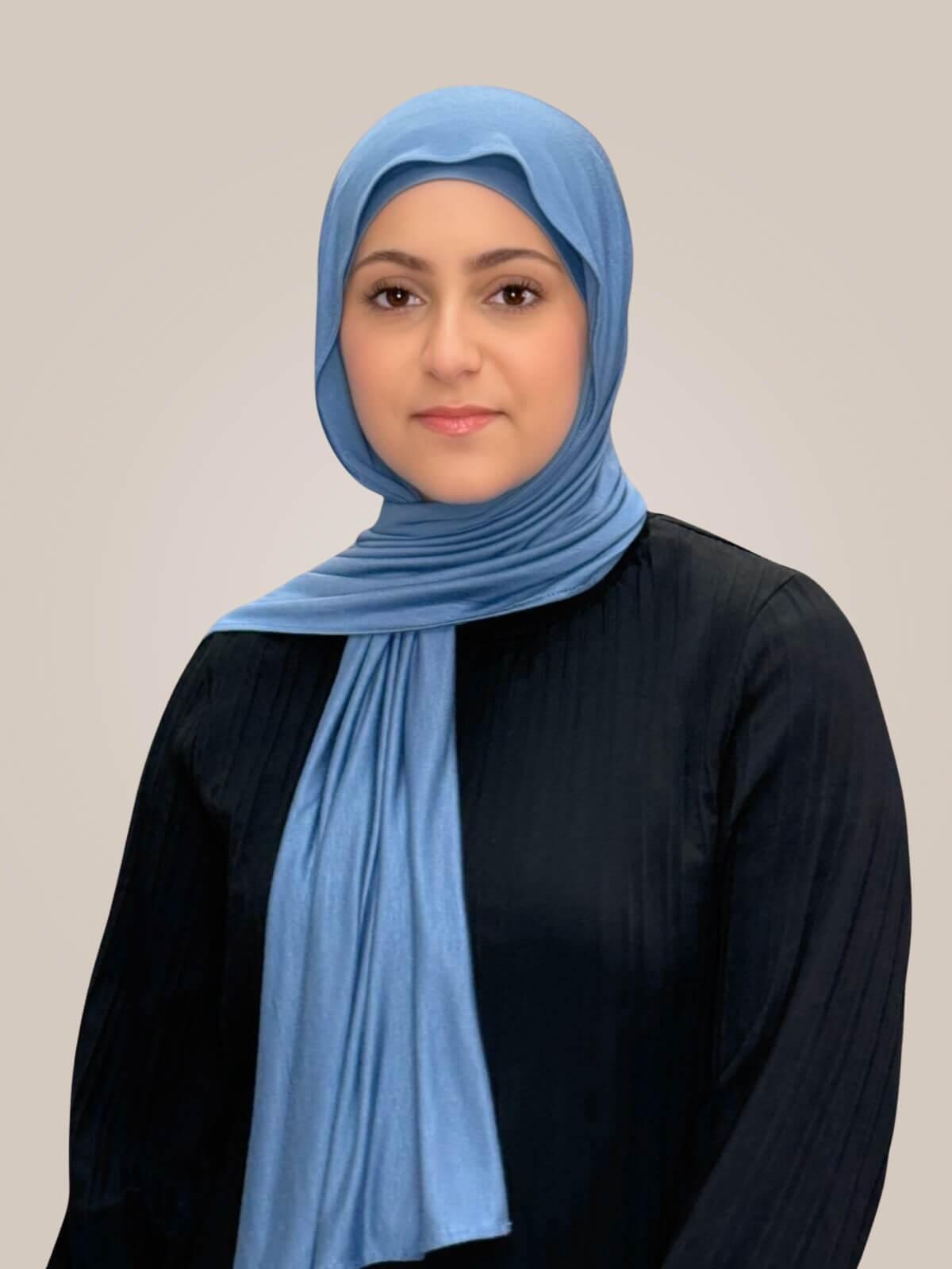 Modish Girl Premium Jersey Hijab-Blue Grey