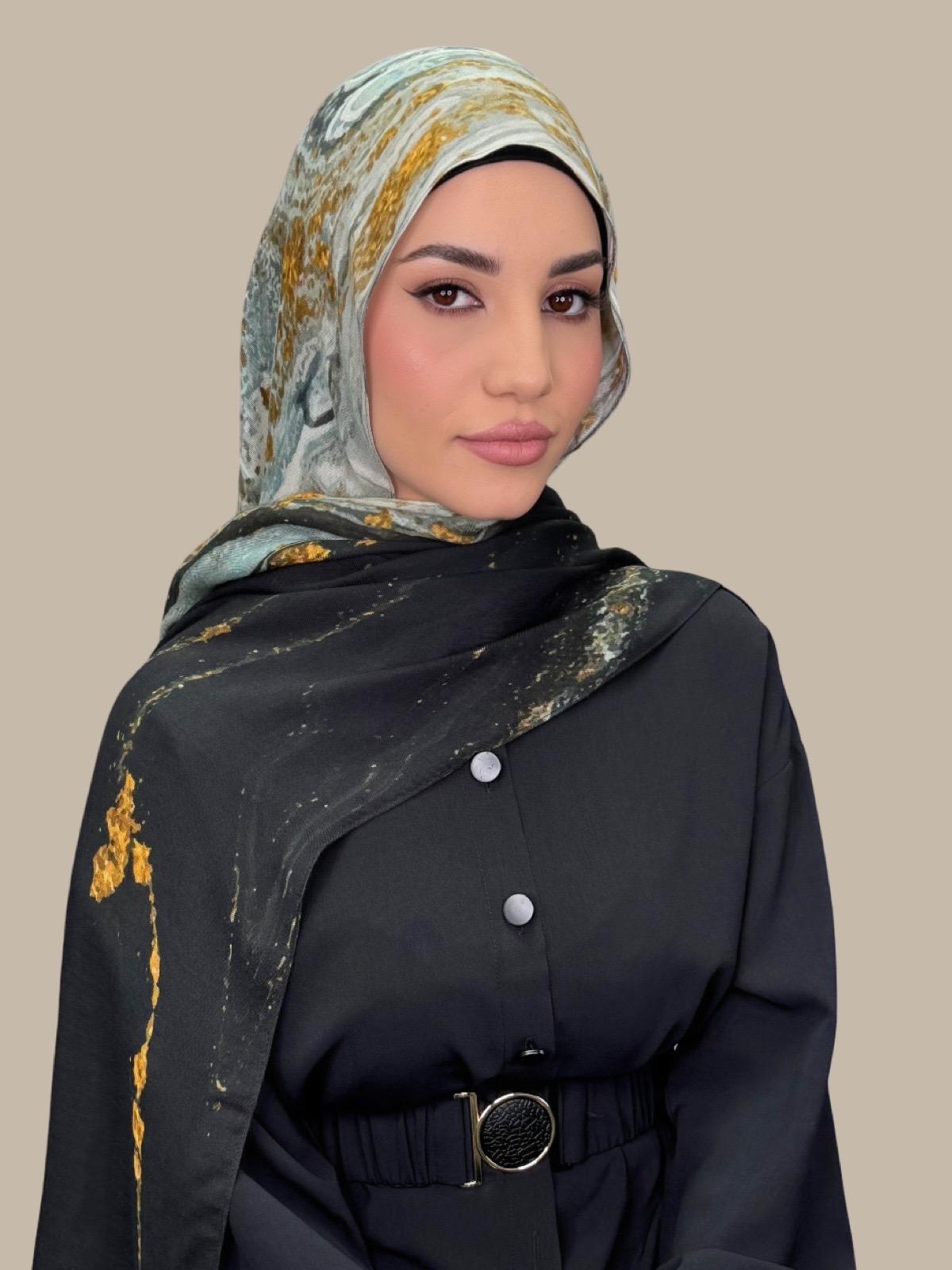 Print Modal Hijab-Sedona Slate