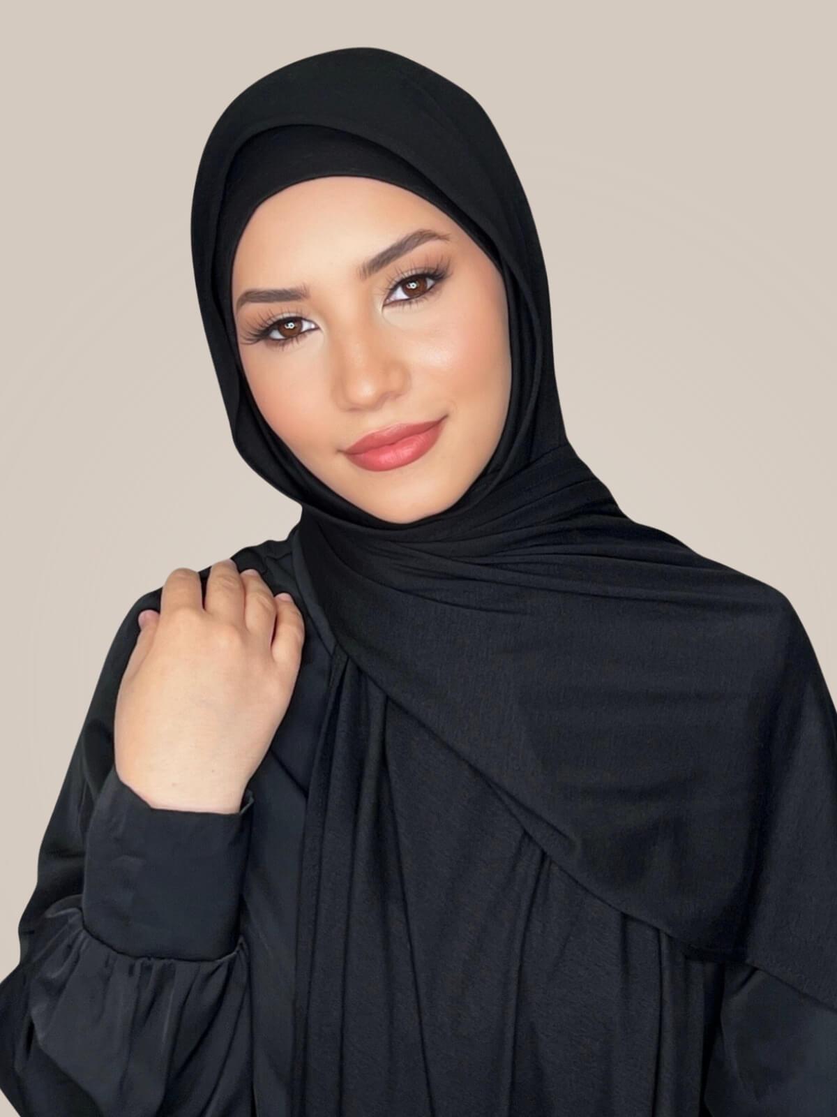 Classic Jersey hijab-Black