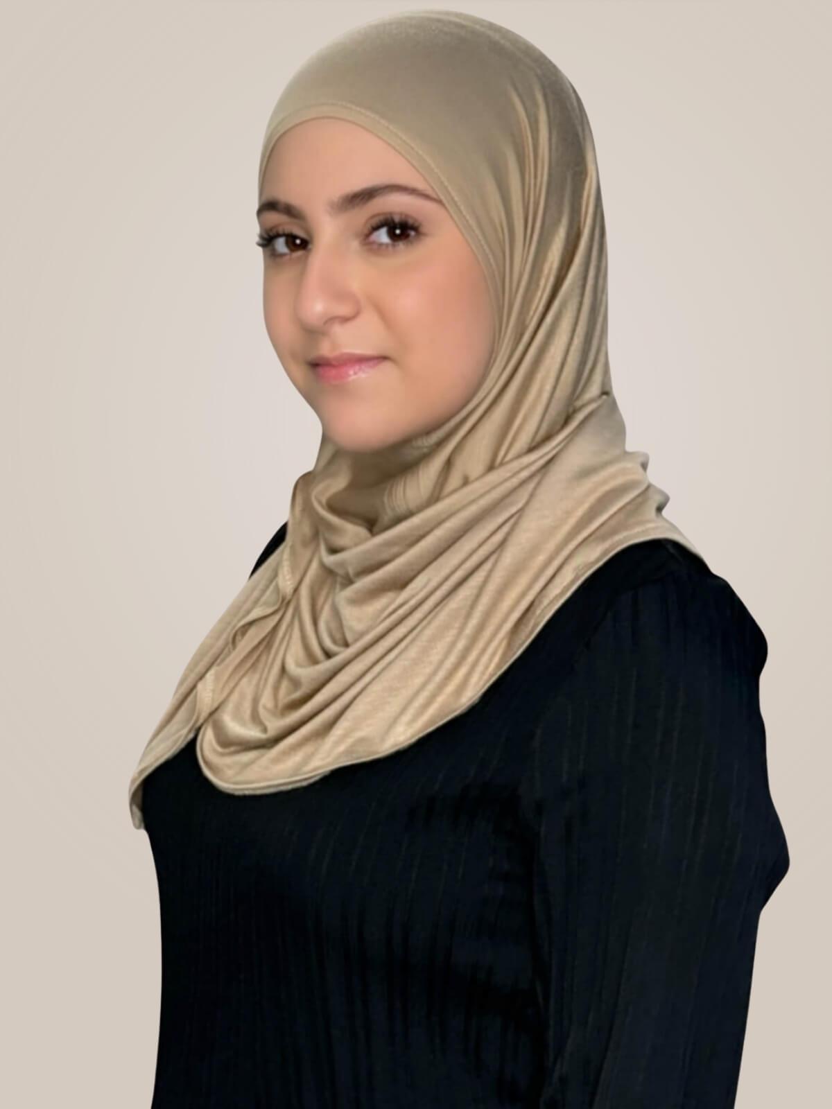 Modish Girl Pre-Sewn Jersey Hijab-Oak